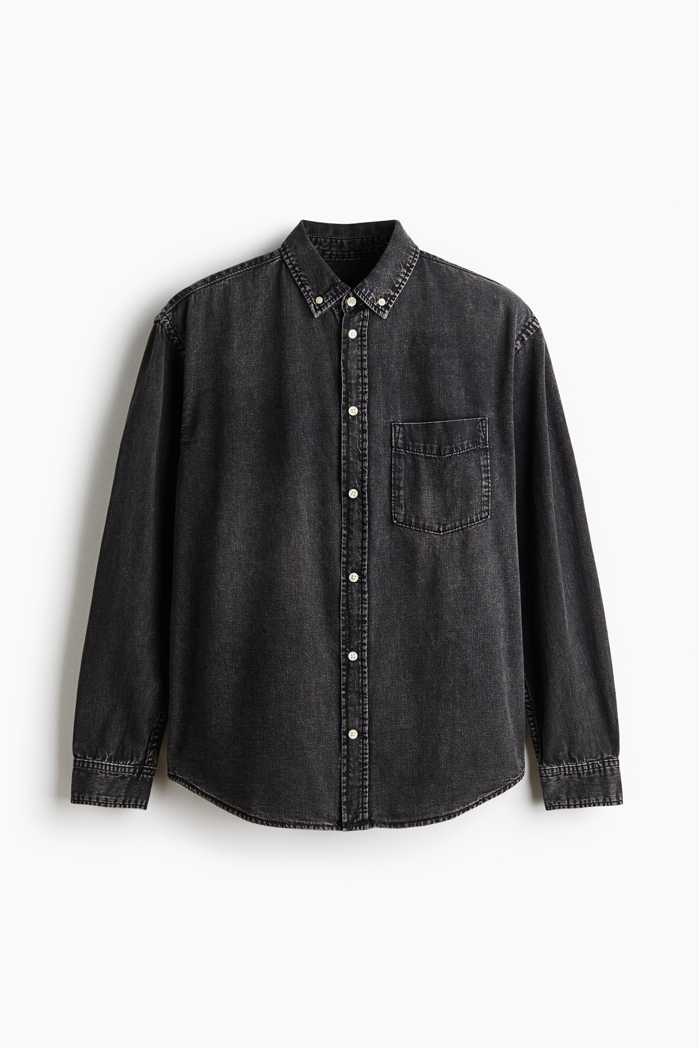 Regular Fit Denim shirt - Denim black/Dark denim blue