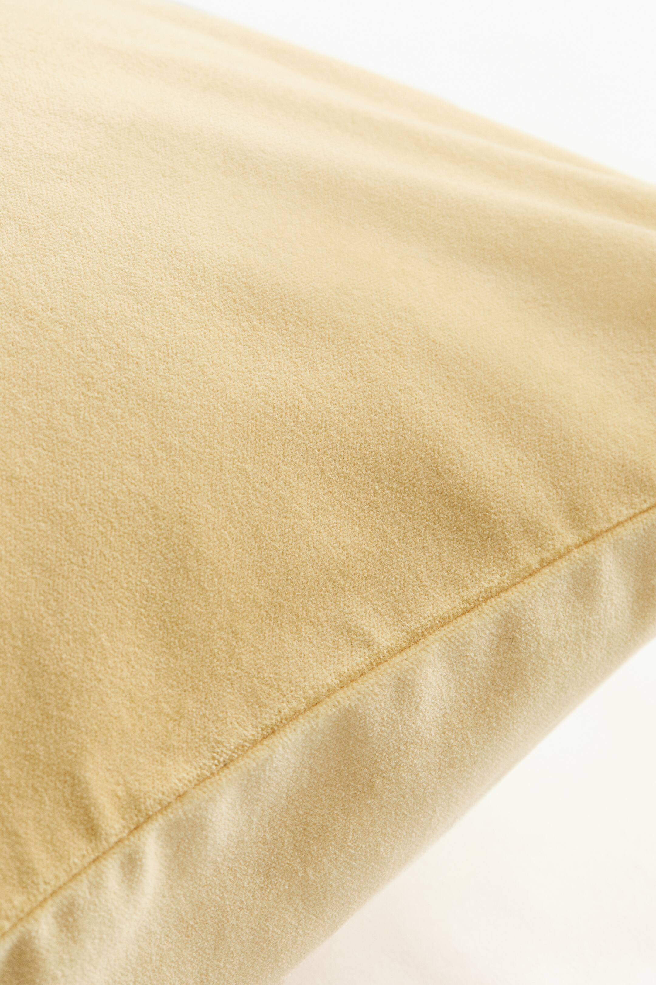 拡大画像を表示: コットンベルベットクッションカバー - ライトイエロー - Home All | H&M JP 2