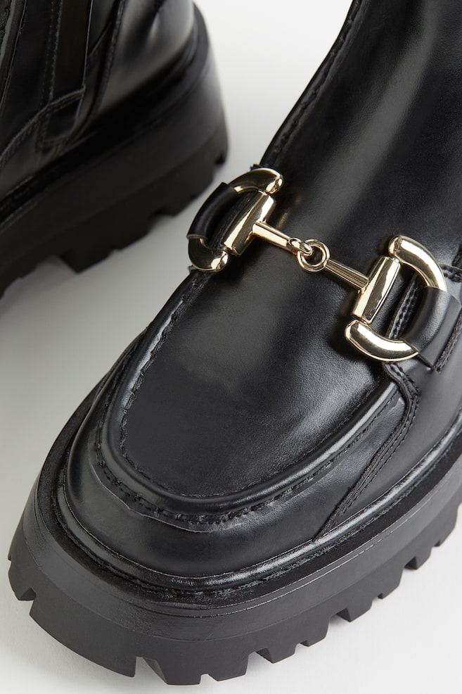 Snaffle-trim boots - Black - 4