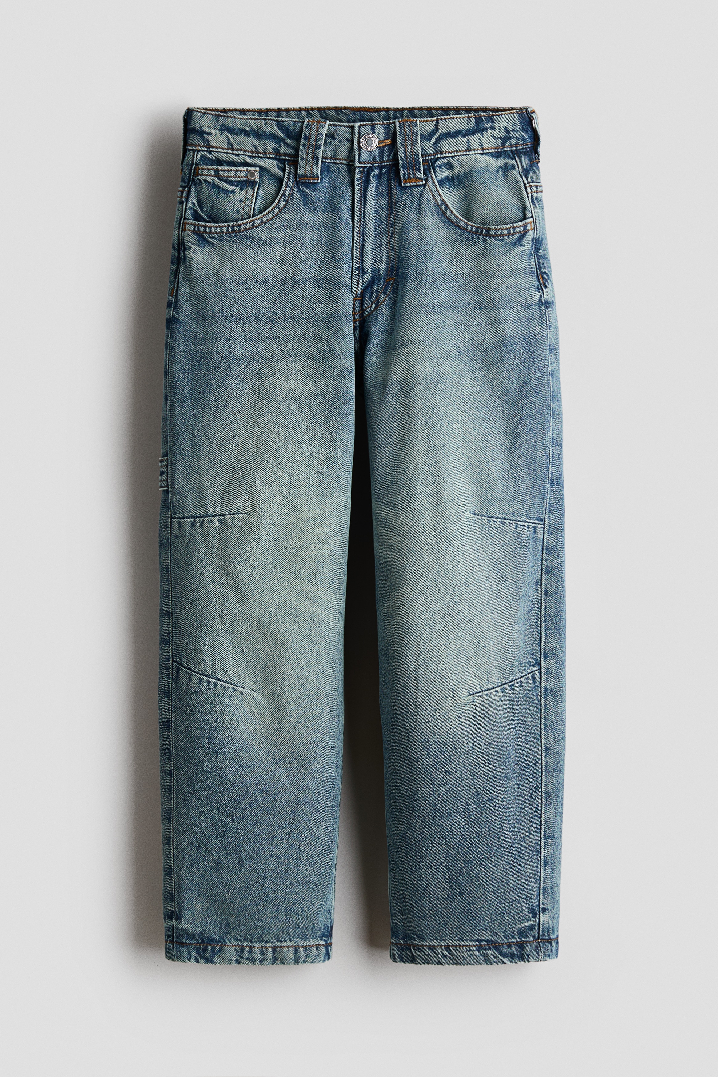 Baggy-Fit Carpenter Jeans - Washed denim blue/Washed denim gray