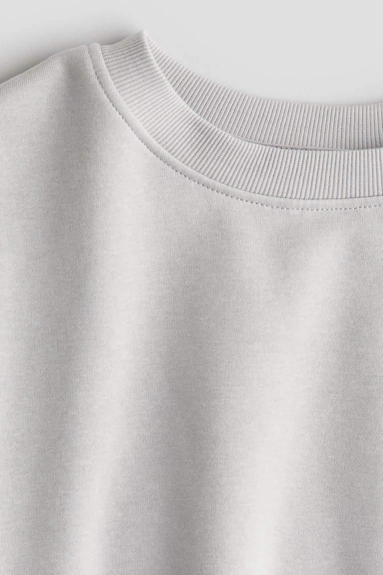 Crew-neck sweatshirt Light grey Kids H&M IN
