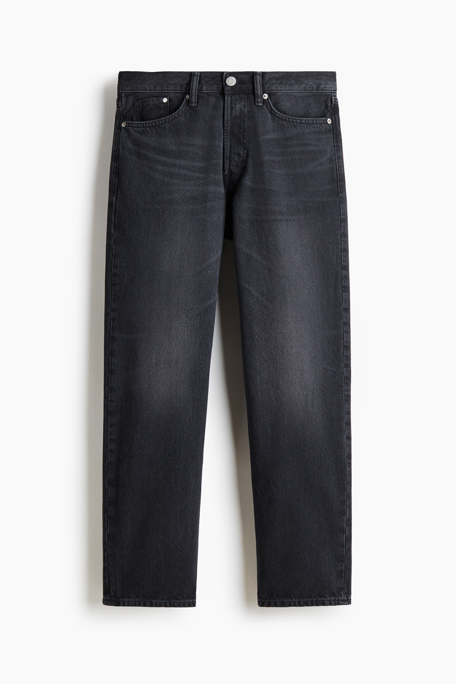 Original Straight Jeans -שחור ג'ינס - 2