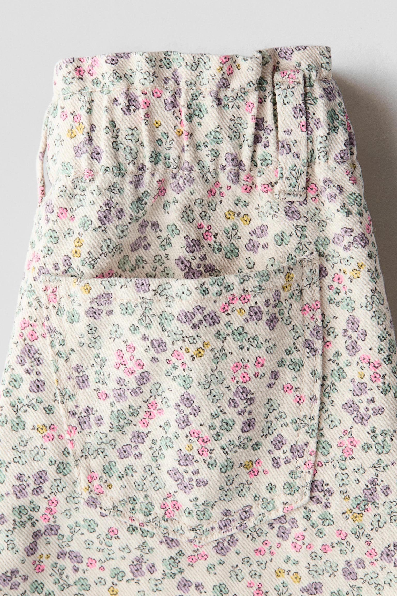 Džíny paper bag Wide Leg - Světle béžová/květy/Světle růžová/Denim blue/Denim blue/Denim blue/Světlý denim blue/Světle zelená khaki/Sepraný černý denim/Béžová/Světle růžová - 3