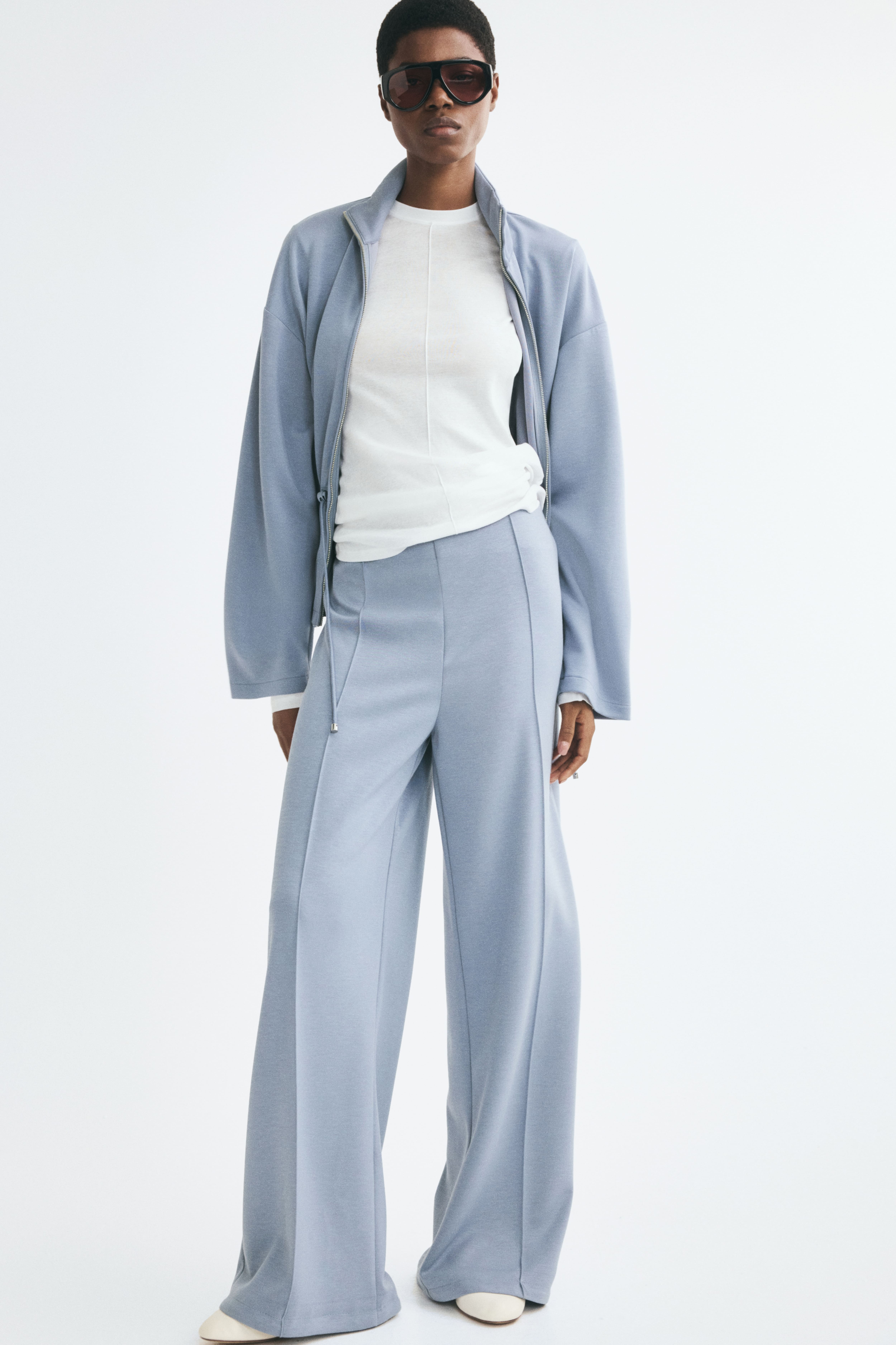 Crease-Leg Scuba Pants