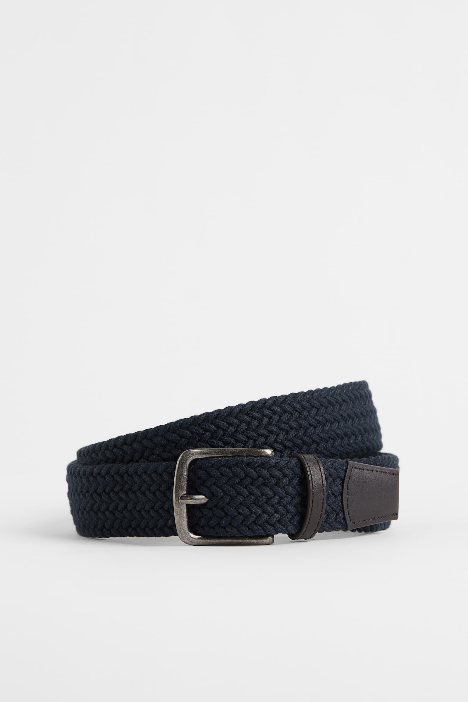 Braided Belt - Dark blue/Black - 1