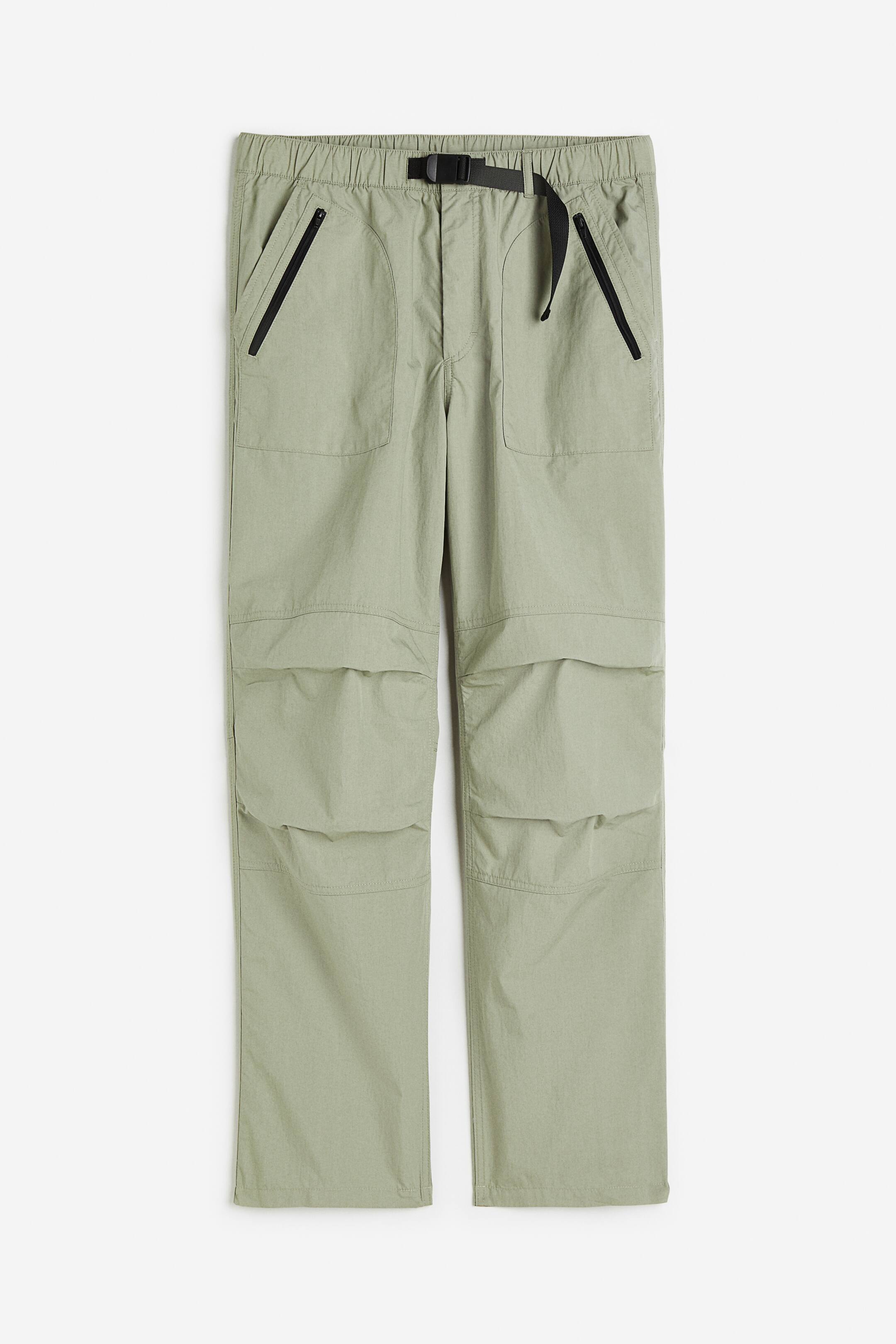 View larger image: Relaxed Fit Belted Joggers - Light sage green - Men | H&M PH 1