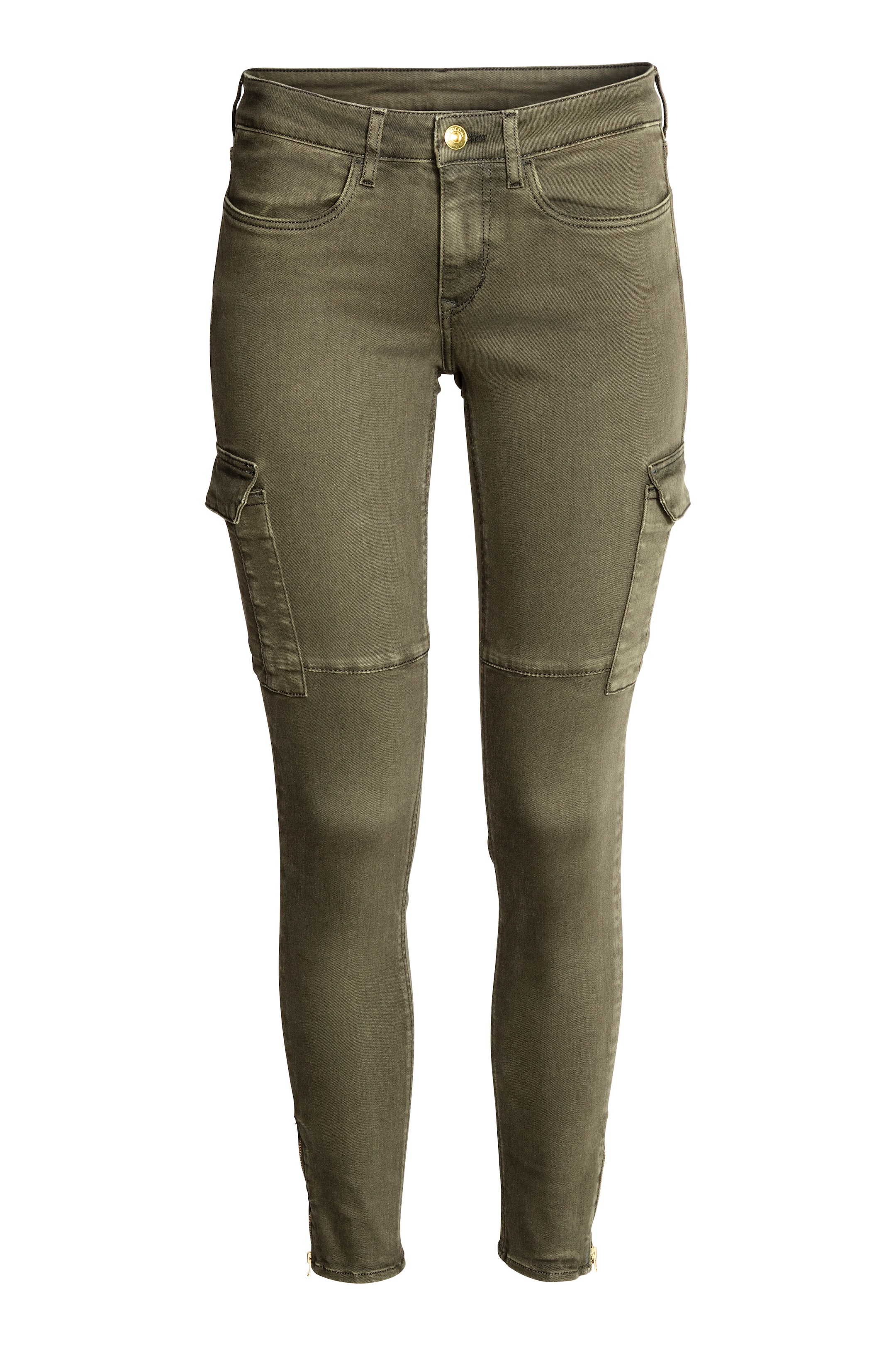 Zobacz większy obraz: Spodnie cargo - Zieleń khaki - ONA | H&M PL 1