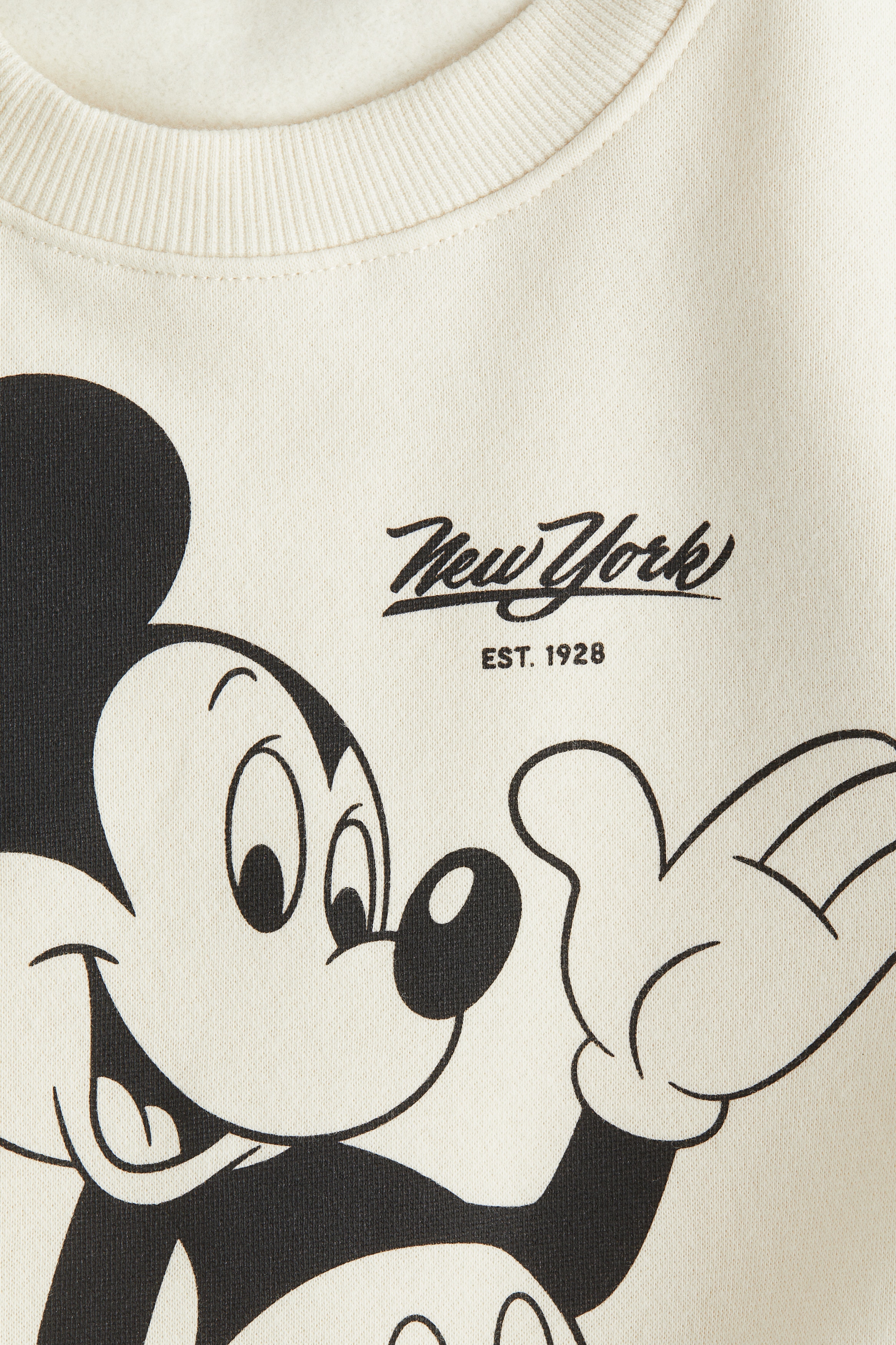 Cream/Mickey Mouse Printed Sweatshirt for kids | H&M CA
