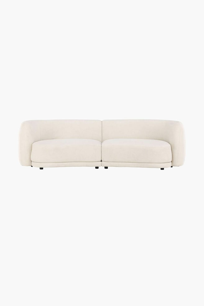 Canapé 3 Places Cielo - Polyester, Beige/Bouclé, Marron - 1