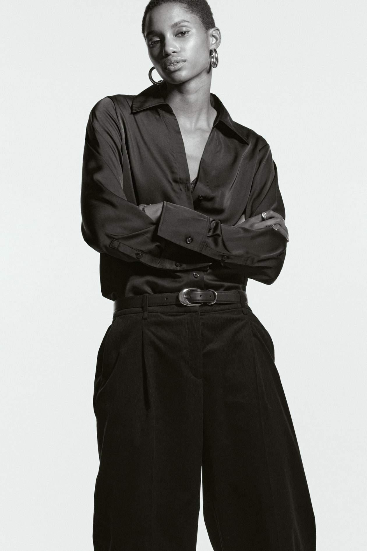 Wide-Leg Corduroy Pants - image 3