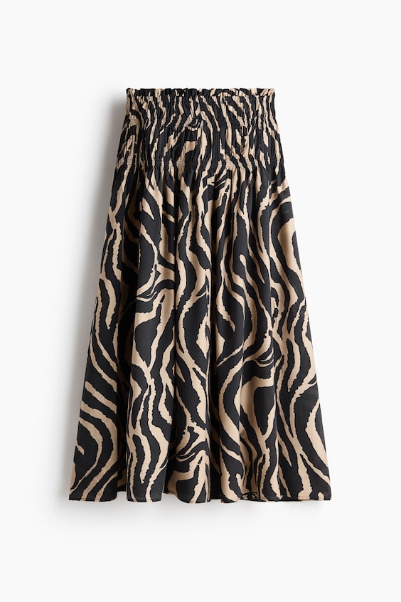 Женские юбки H&M Smocked-Waist Skirt