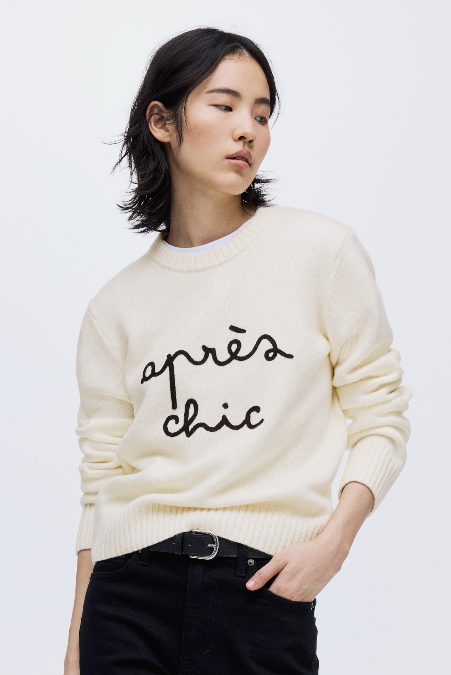 Jacquard-motif jumper - Cream/Après Chic/Dark grey marl/Les Alpes - 1