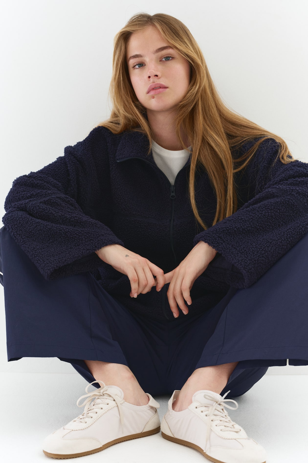 Half-Zip Teddy Fleece Jacket - image 5