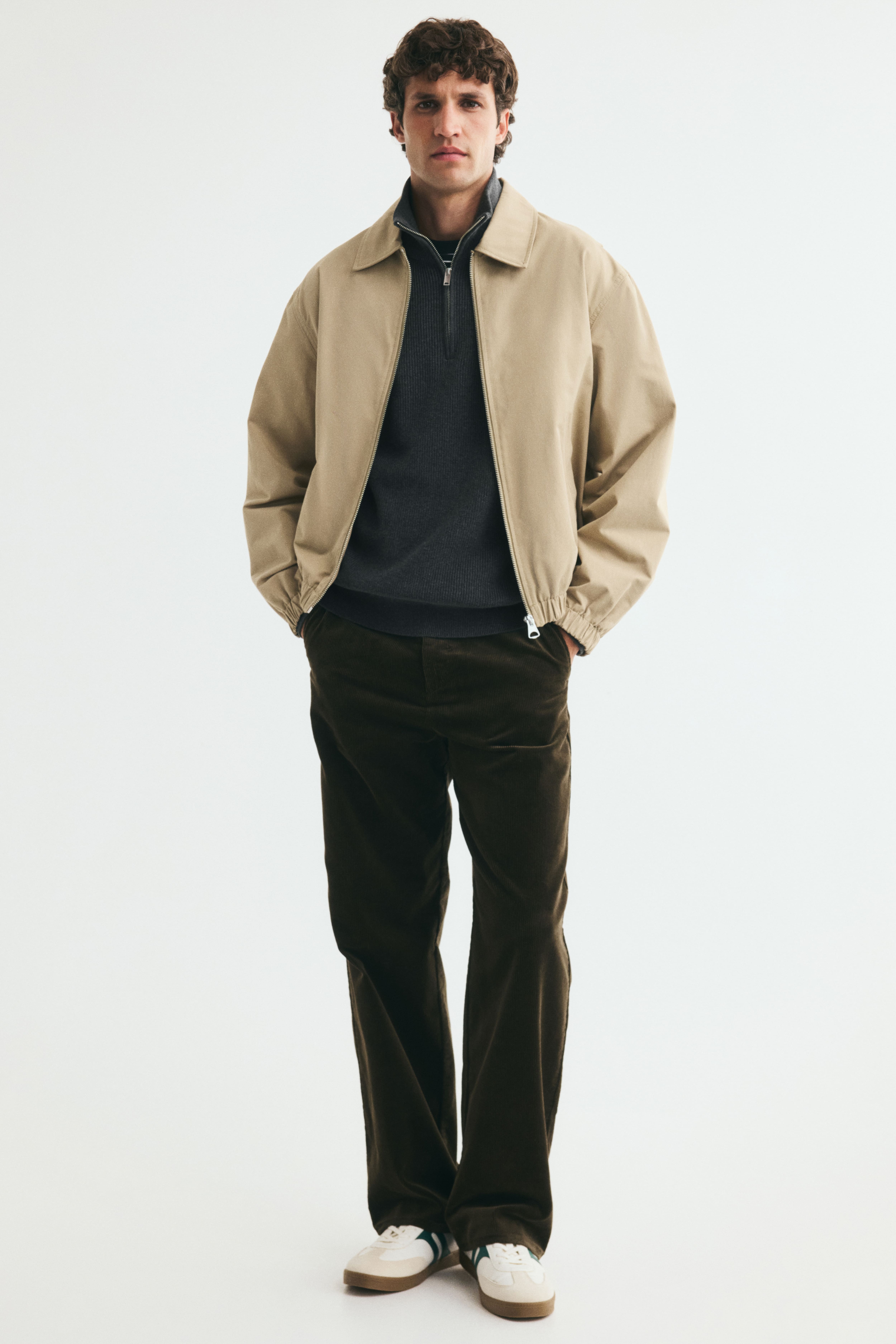 Regular-Fit Half-Zip Sweater