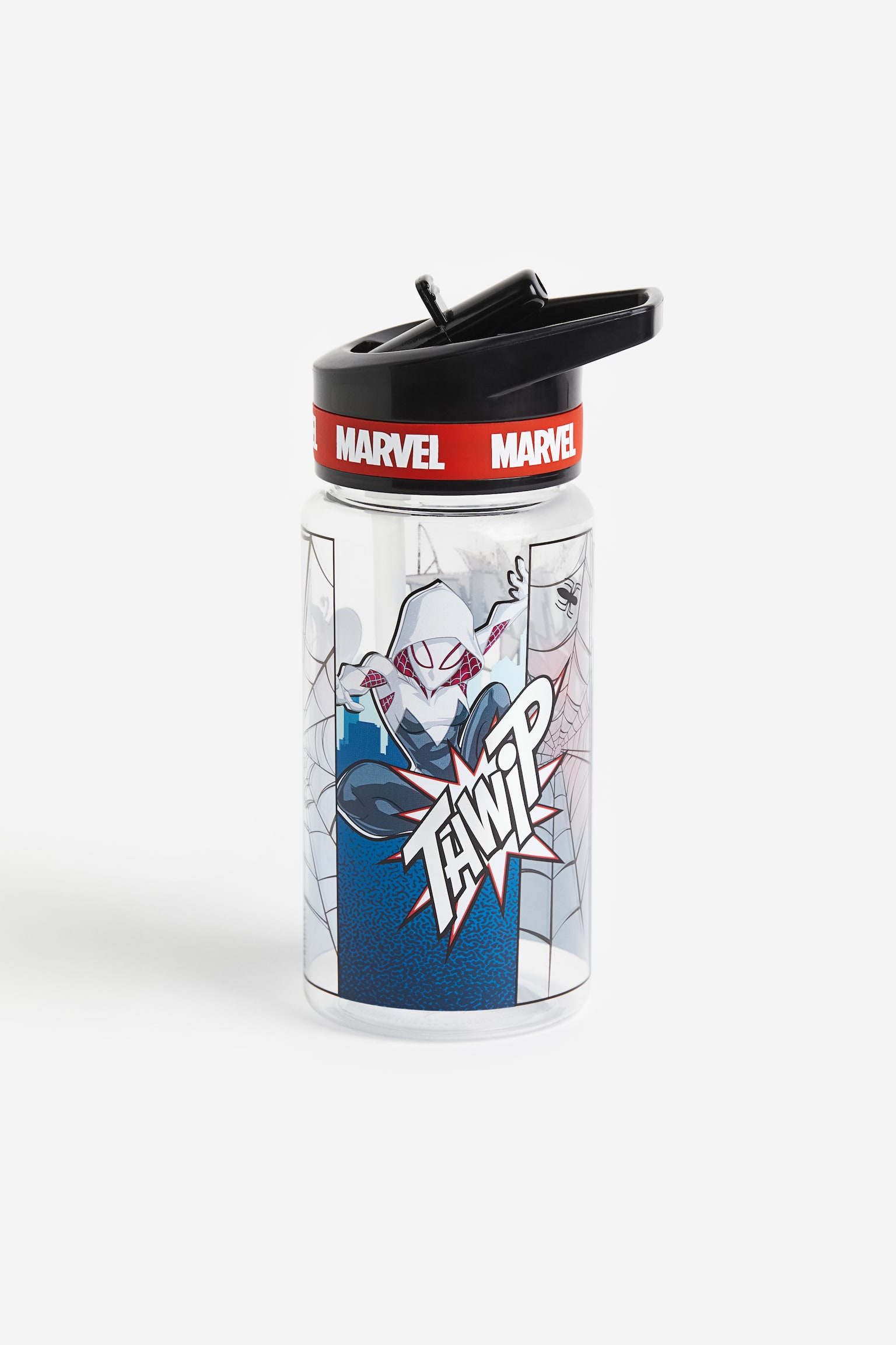 Print Water Bottle - Transparent/Spider-Man/Blue/Sonic The Hedgehog/Black/Avengers - 1