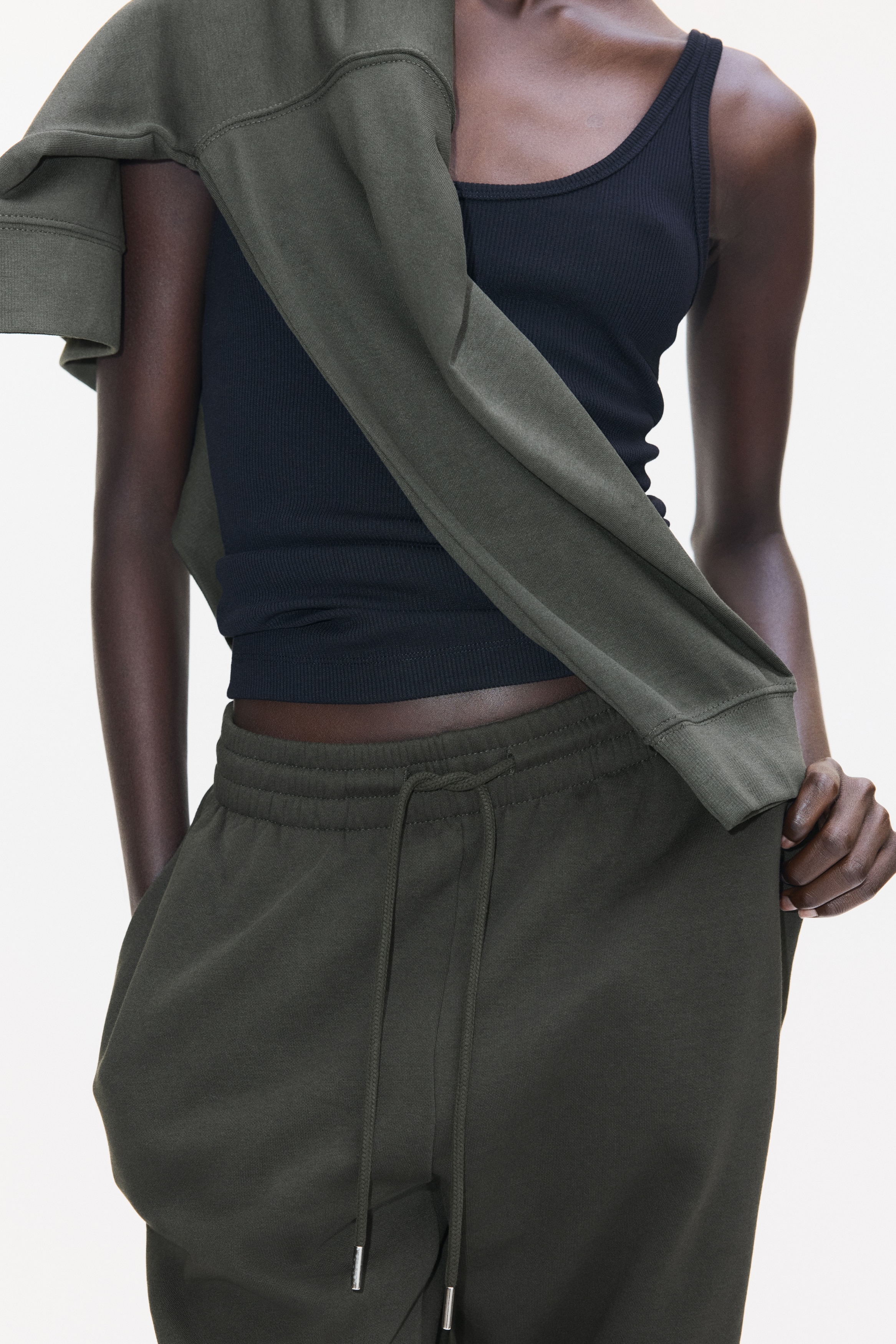 Cotton-blend sweatpants