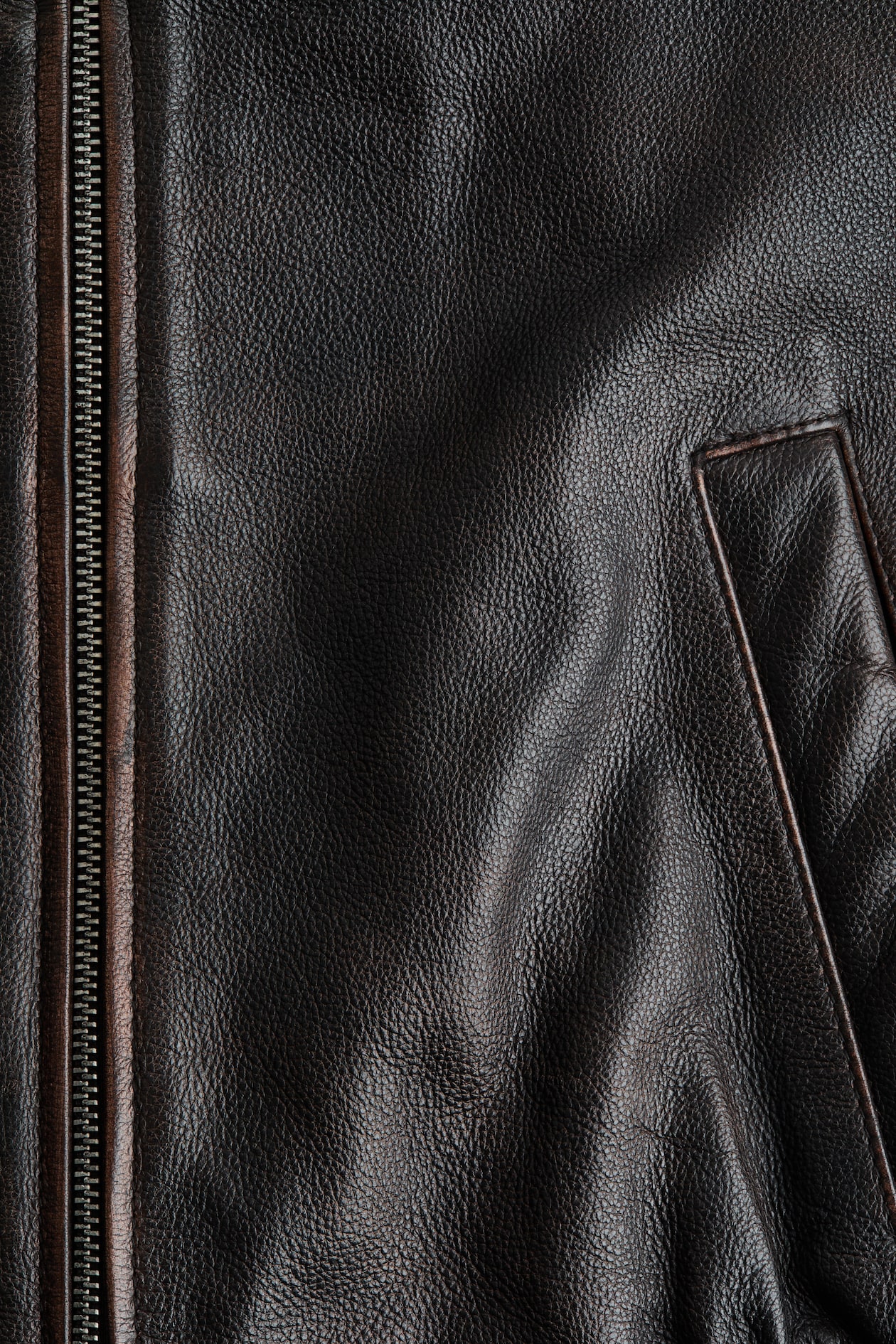 Leather Bomber Jacket - image 5