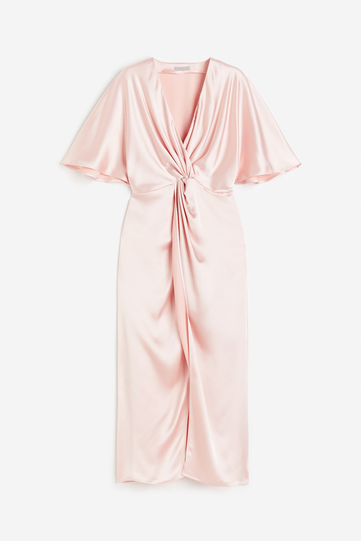 Women's Light pink Draped satin dress | H&M