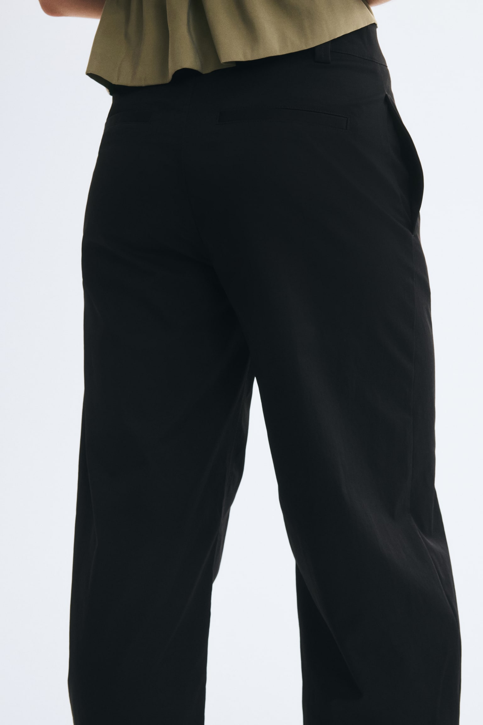 Женские брюки H&M Barrel-Leg, цвет: Чёрный — фото 5