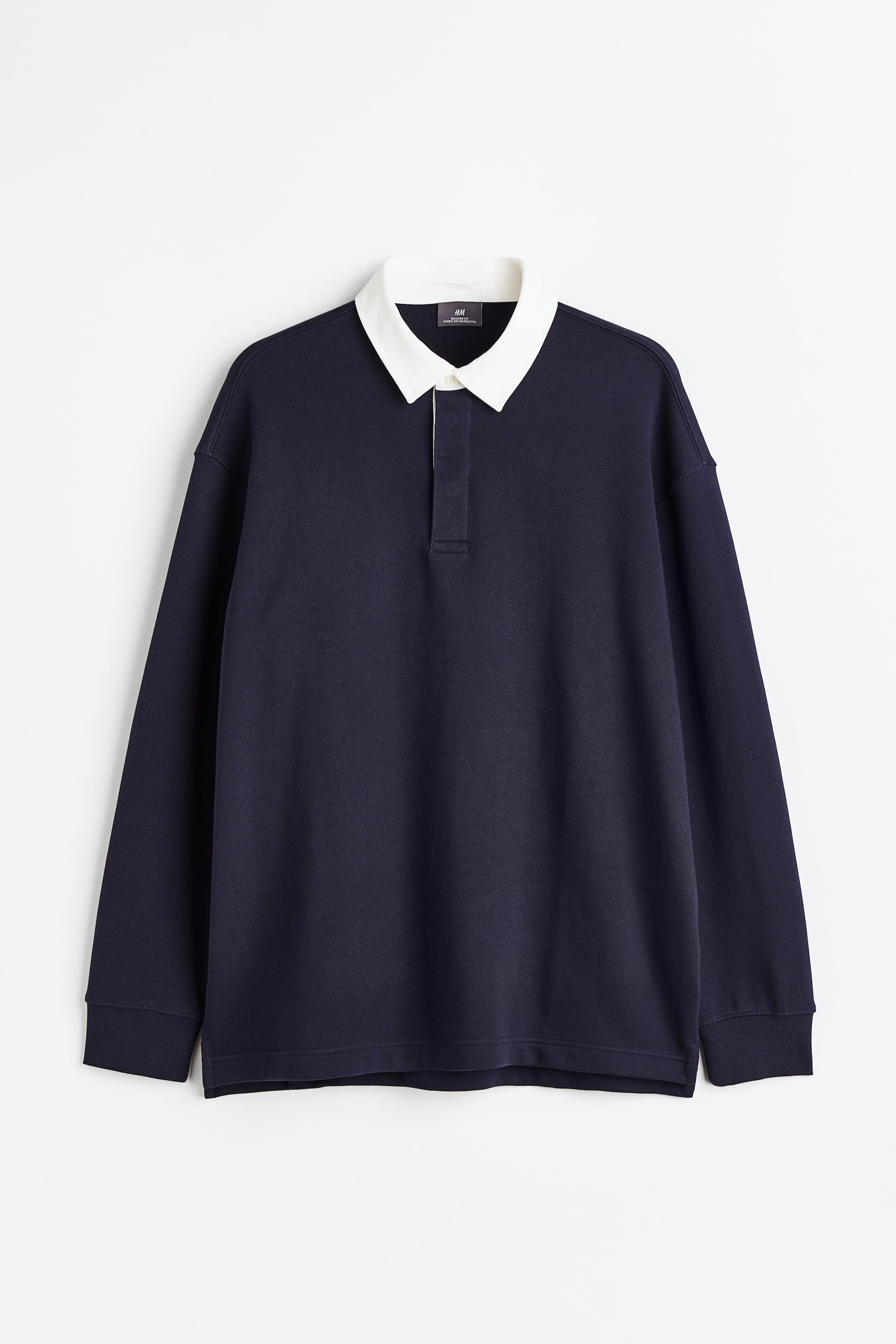 Xem ảnh lớn hơn: Áo polo Relaxed Fit - Màu xanh tím than - Men | H&M VN 1