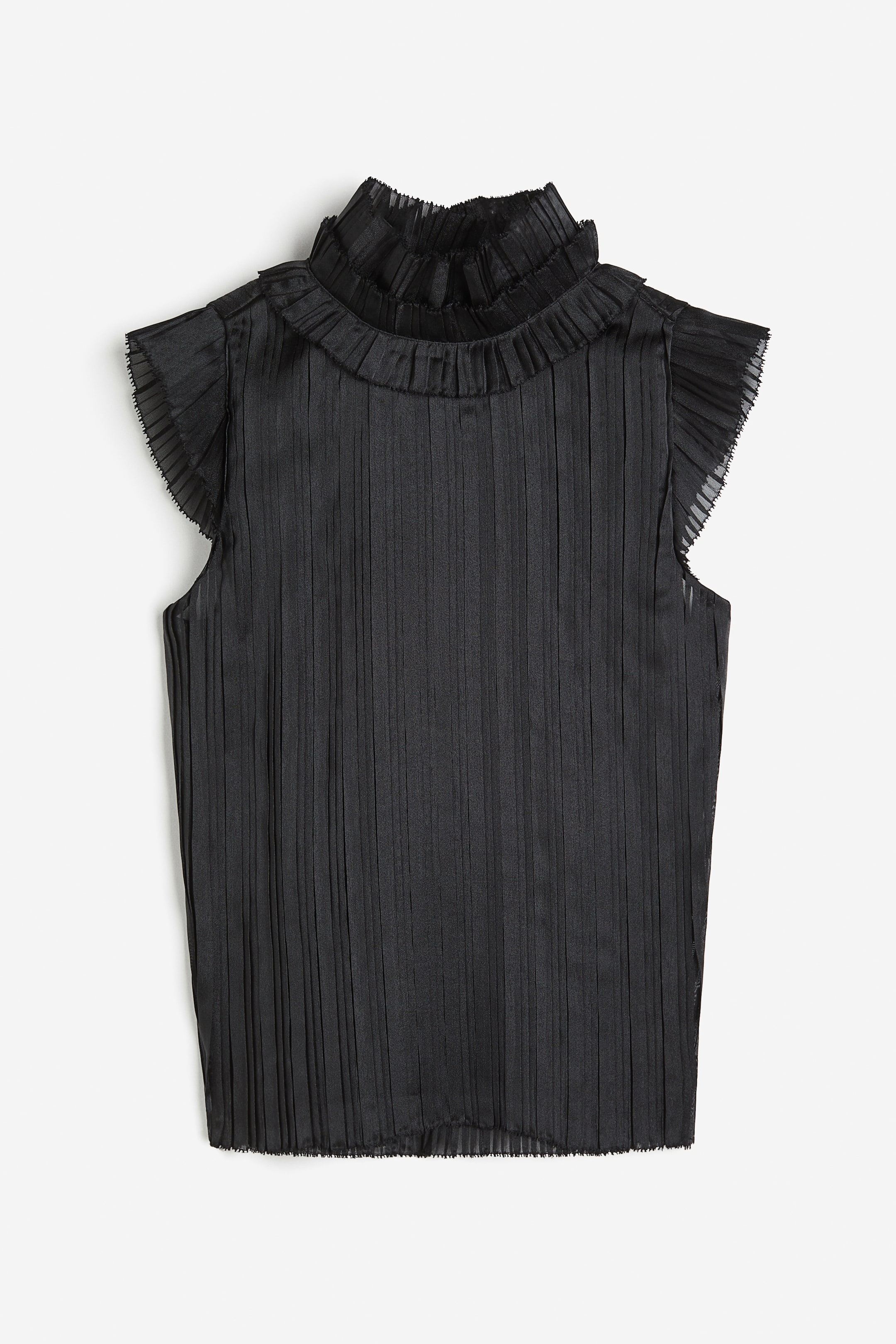 Ruffled Pleated Top