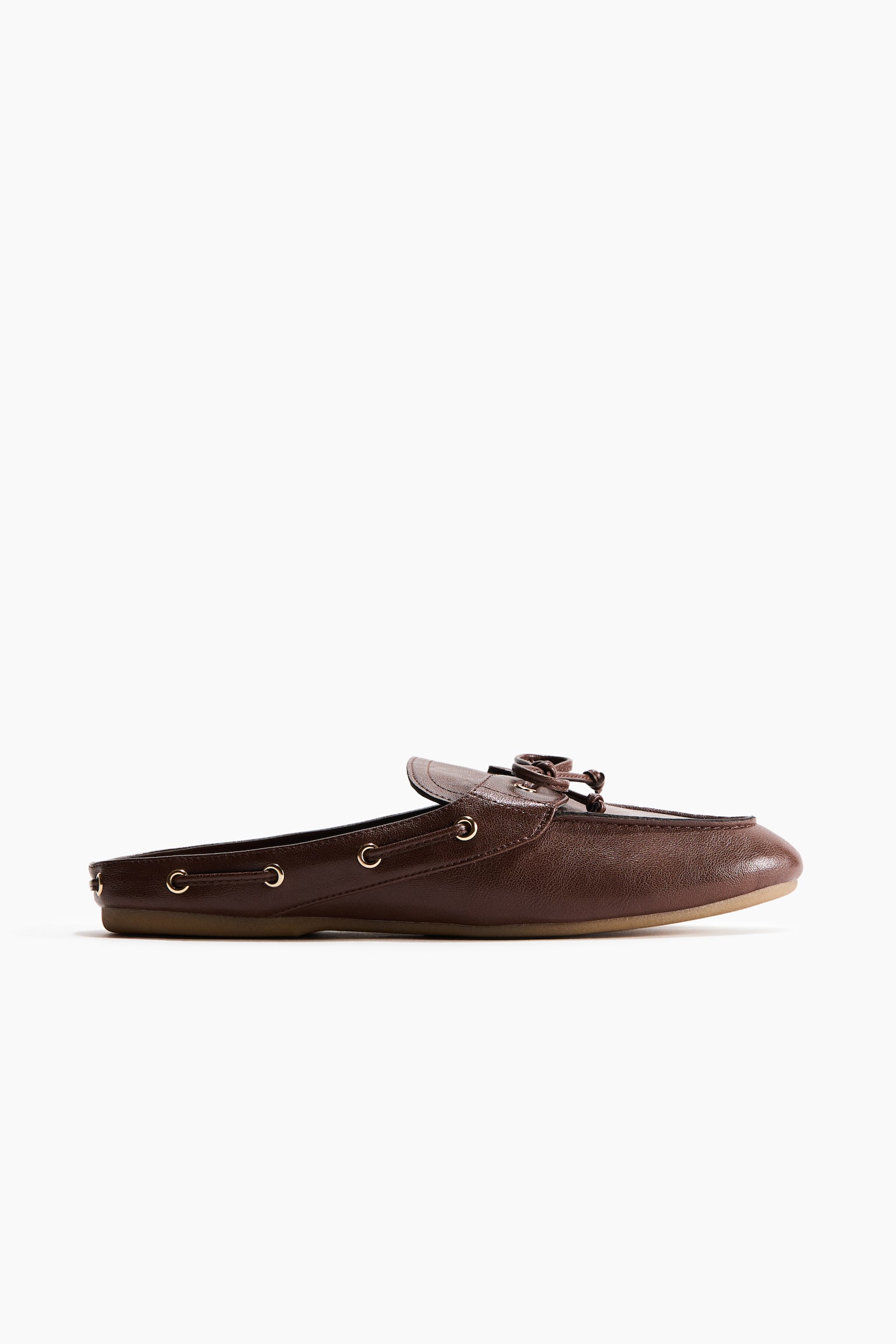 Loafer mules - Dark brown/Dark beige - 4