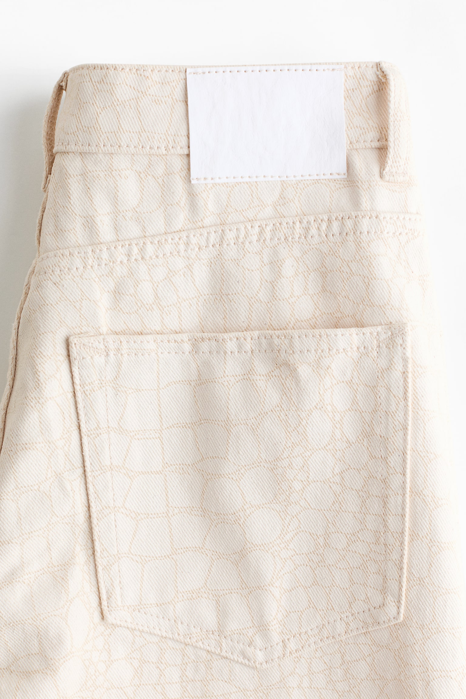 Женские джинсы H&M Straight High-Waist, цвет: Светлый пыльный бежевый — фото 6
