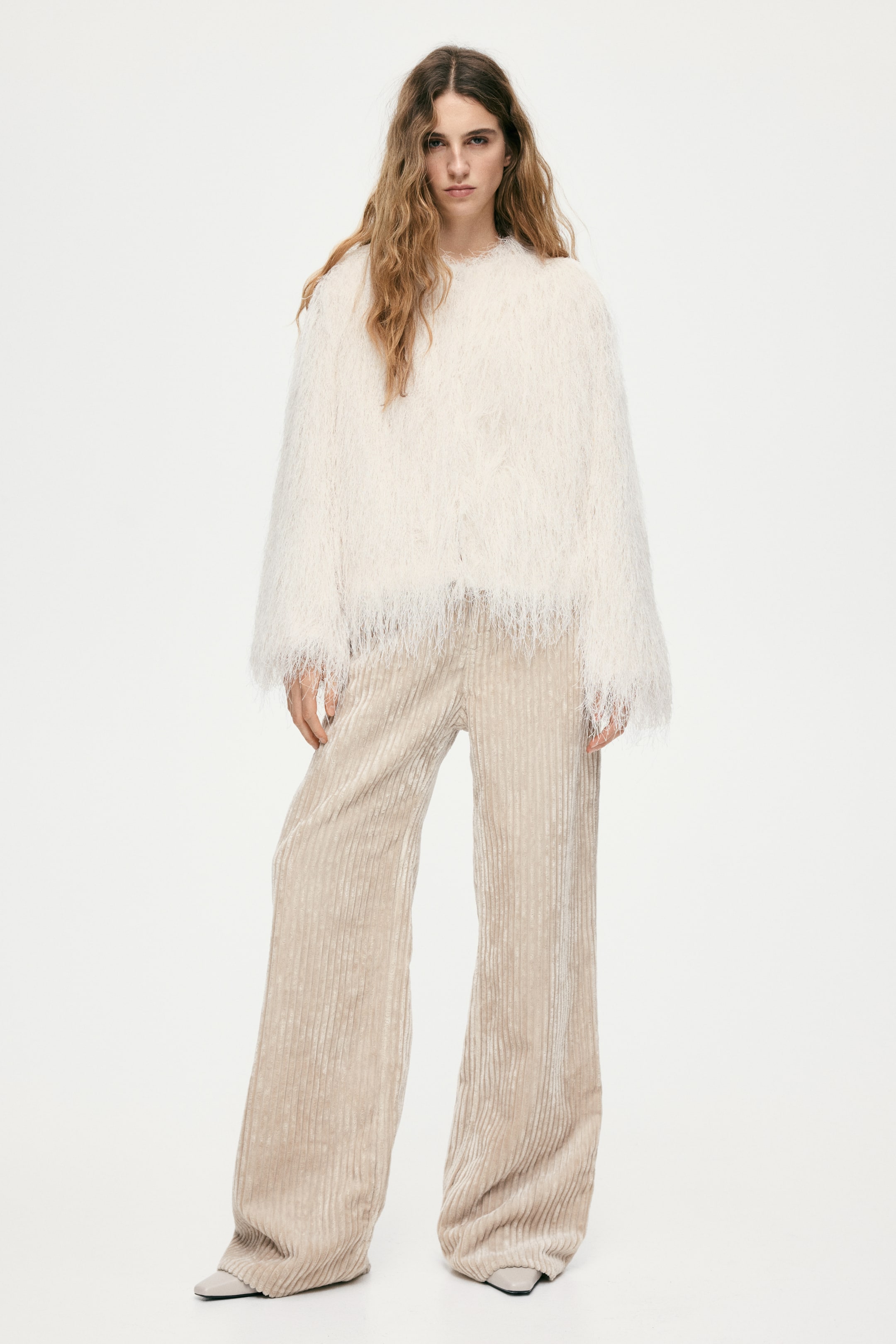 View larger image: Fringed jacket - Cream - Ladies | H&M MY 2