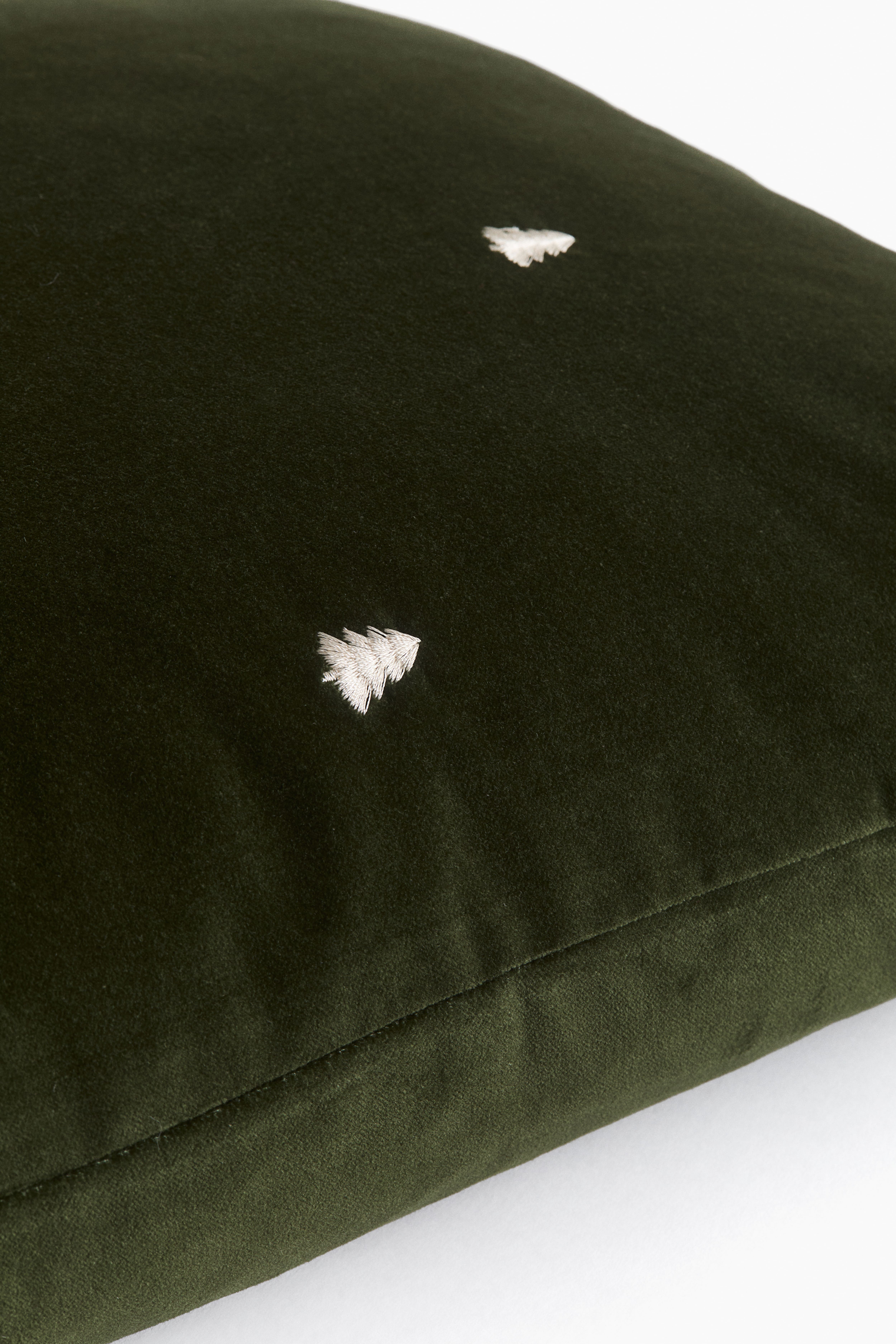 Embroidered-Motif Cushion Cover