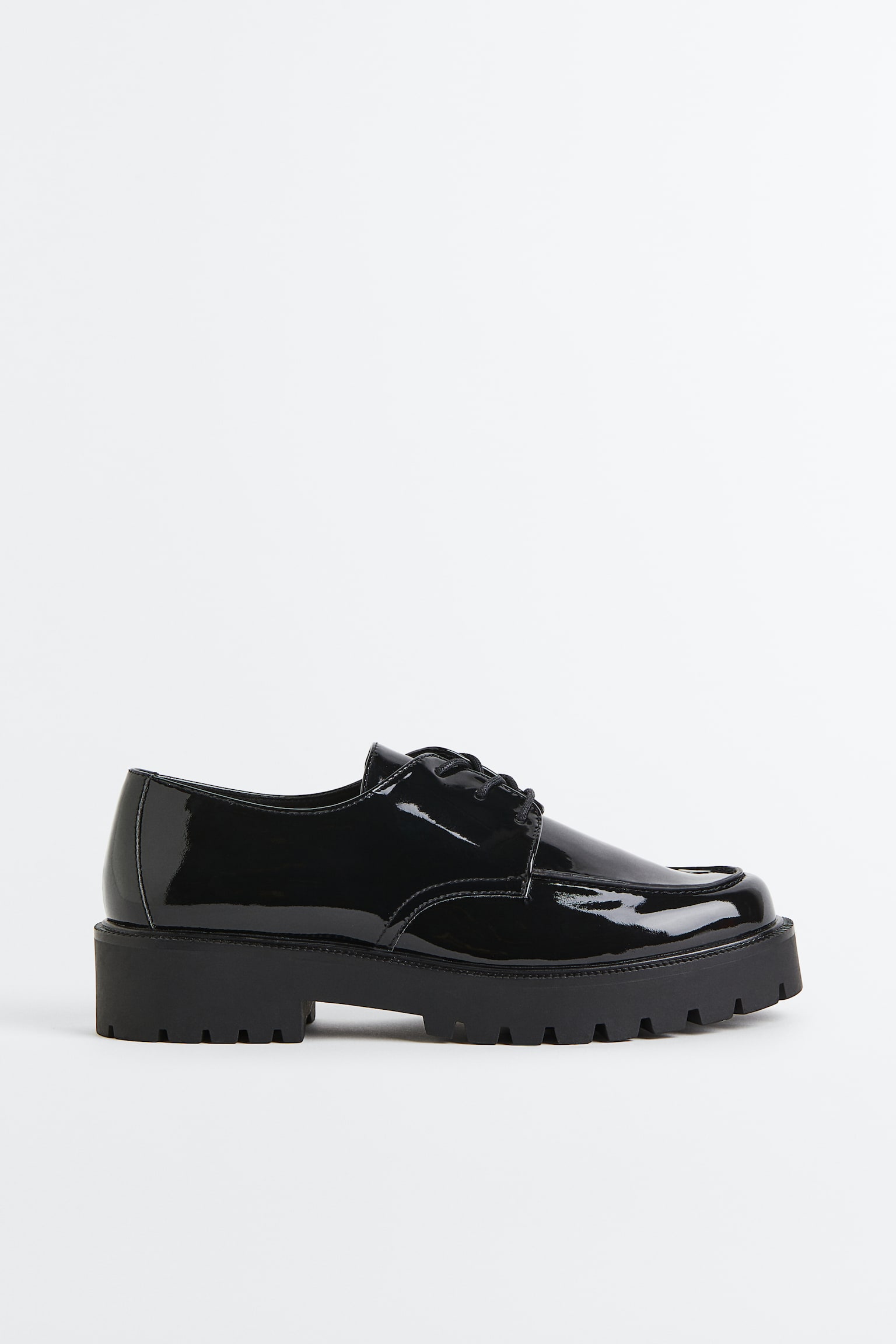 Chunky Derby Shoes - Black - 1