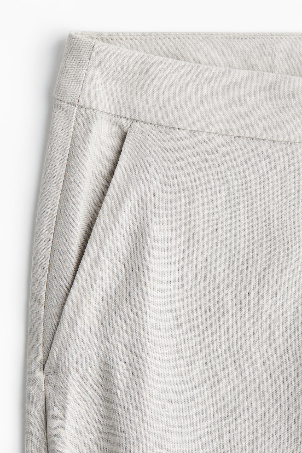 Wide-Leg Linen-Blend Pants - image 2
