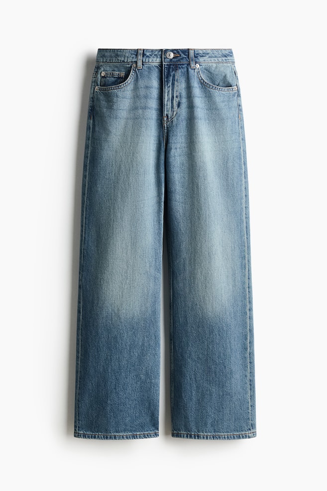 Baggy Regular Waist Jeans - Washed denim blue/Dark denim gray/Light gray/Dusty cream/Light denim blue/Light denim blue/Light denim blue - 1