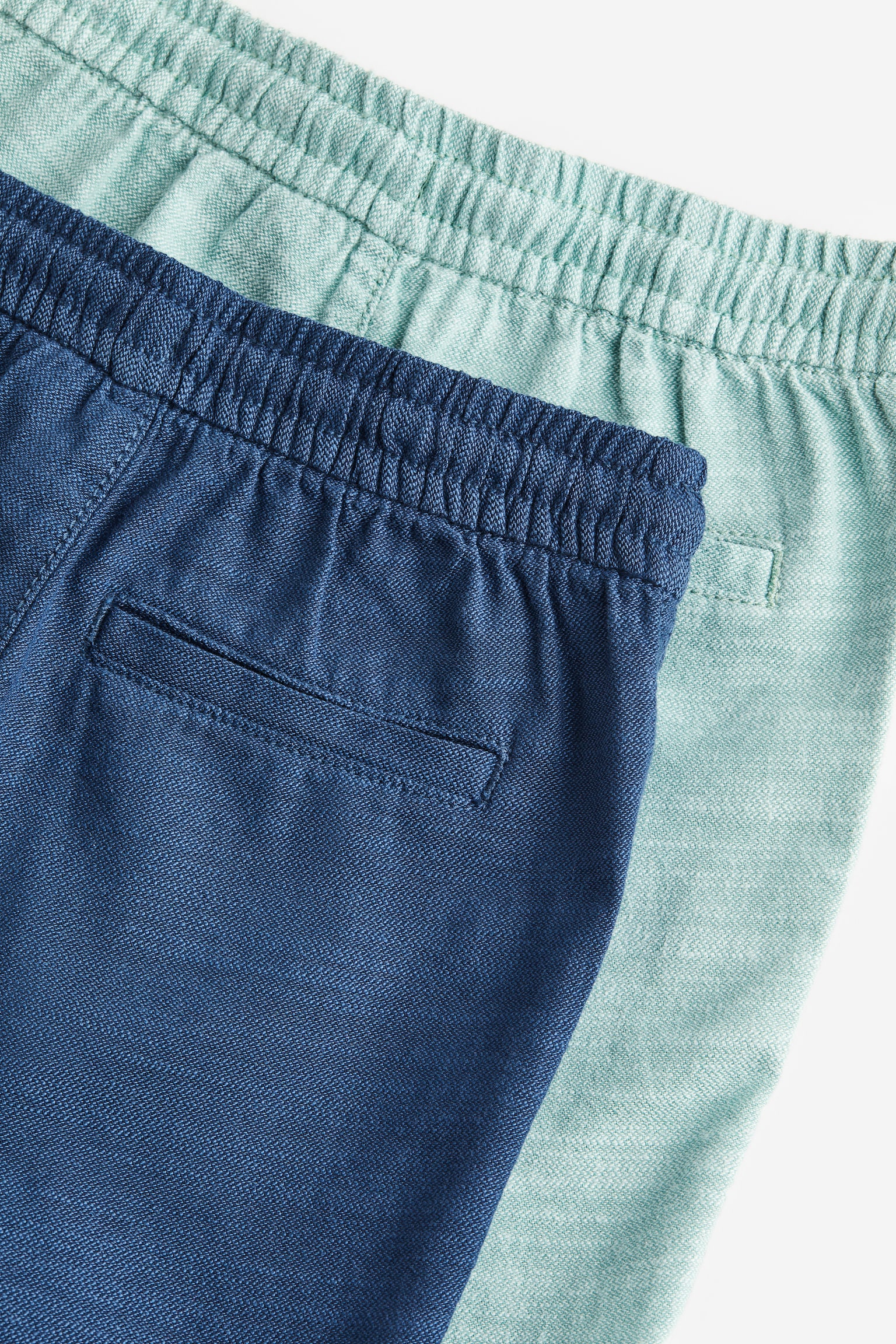 2-pack chino shorts - Light turquoise/Navy blue - 2