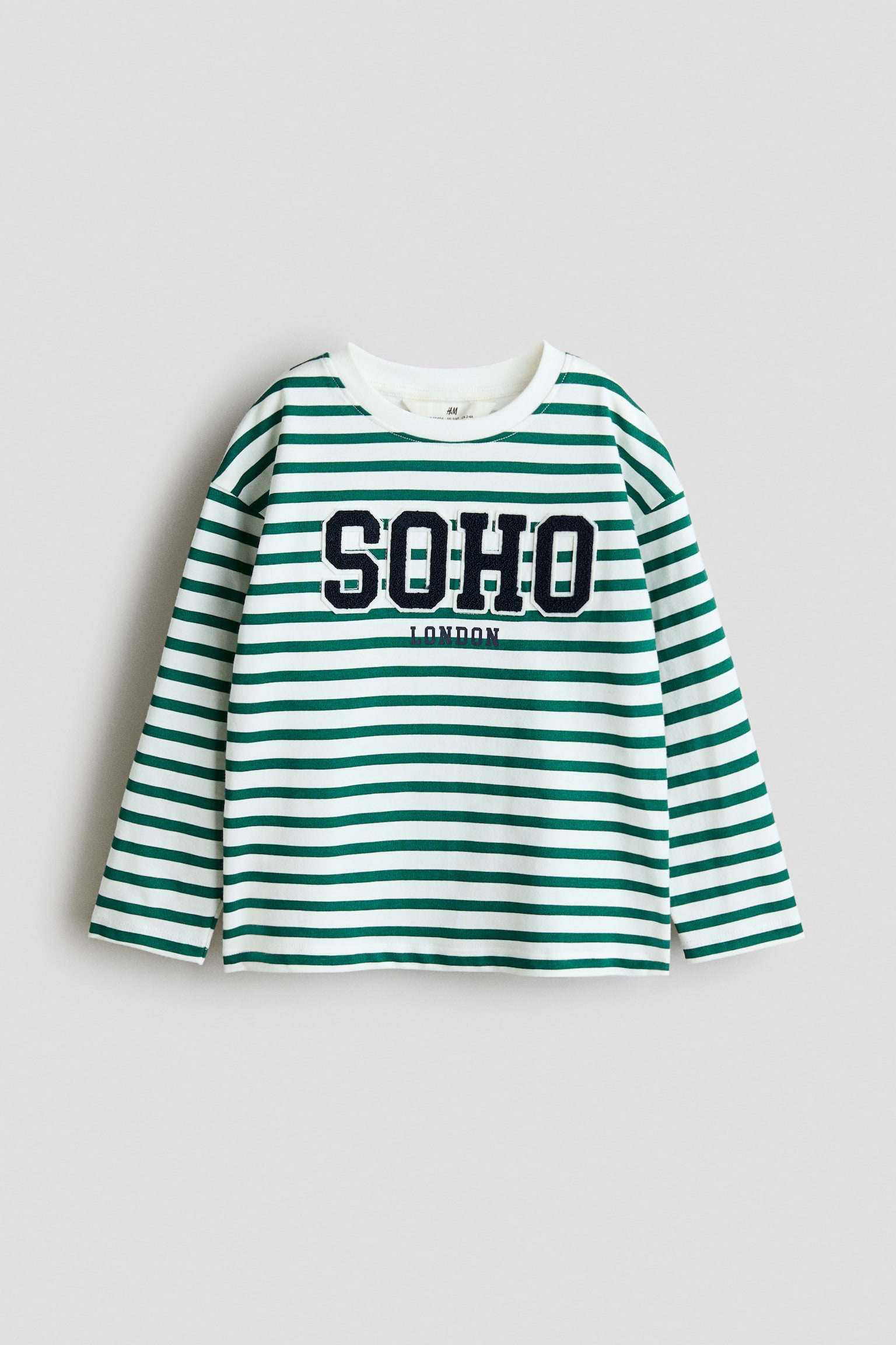 Kuvallinen pitkähihainen T-paita - Tummanvihreä/SOHO