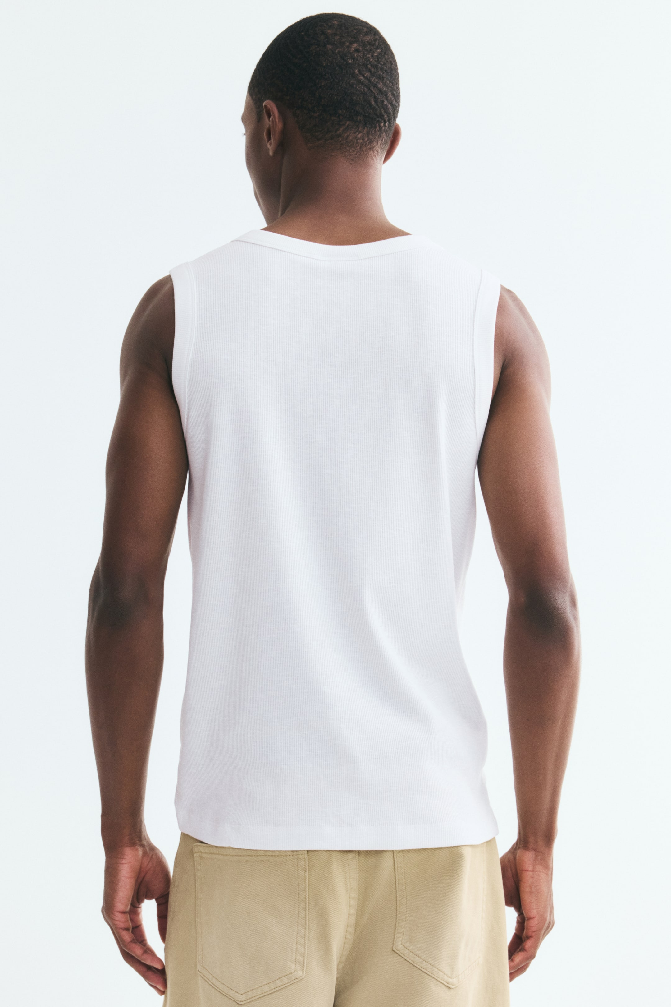 Camisole côtelée moulante
