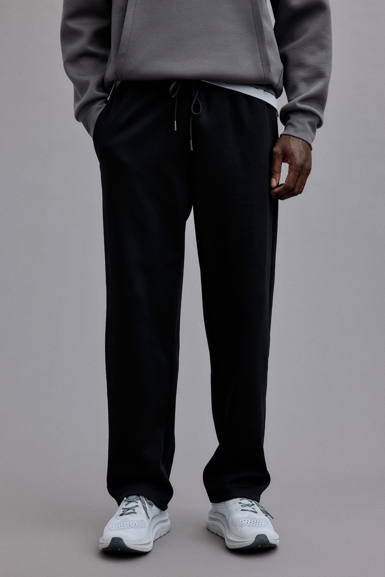 Regular Fit Sports joggers - Black/Dark grey/Light grey marl - 7