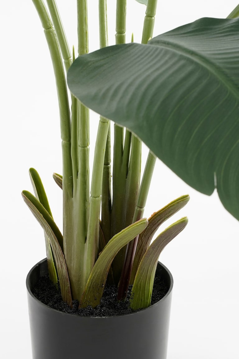 Plante Artificielle Mica Croton Bariolé 73cm Avec Pot Vert Et Billes - Déco Intérieur