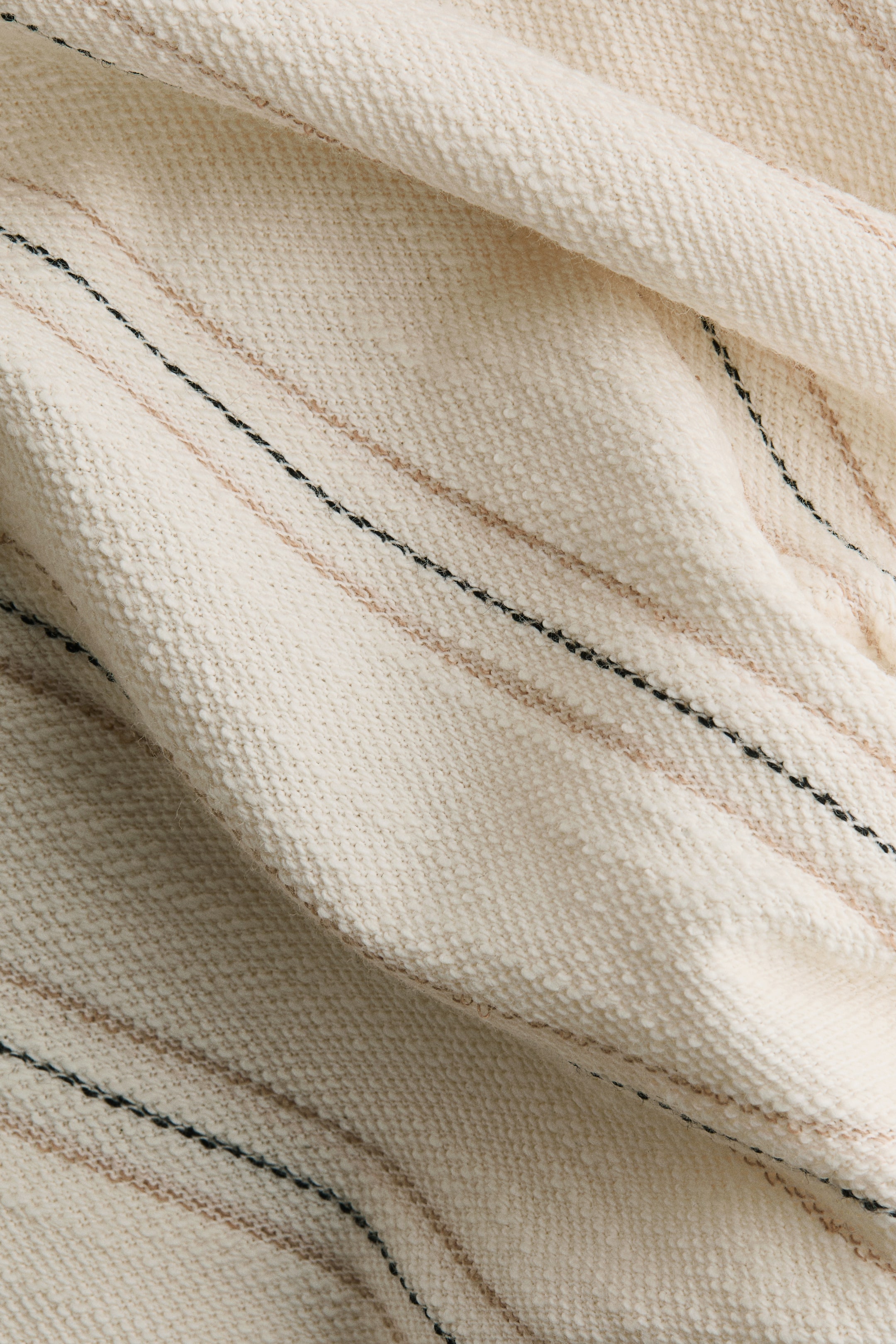 MAMA One-shoulder textured cotton top