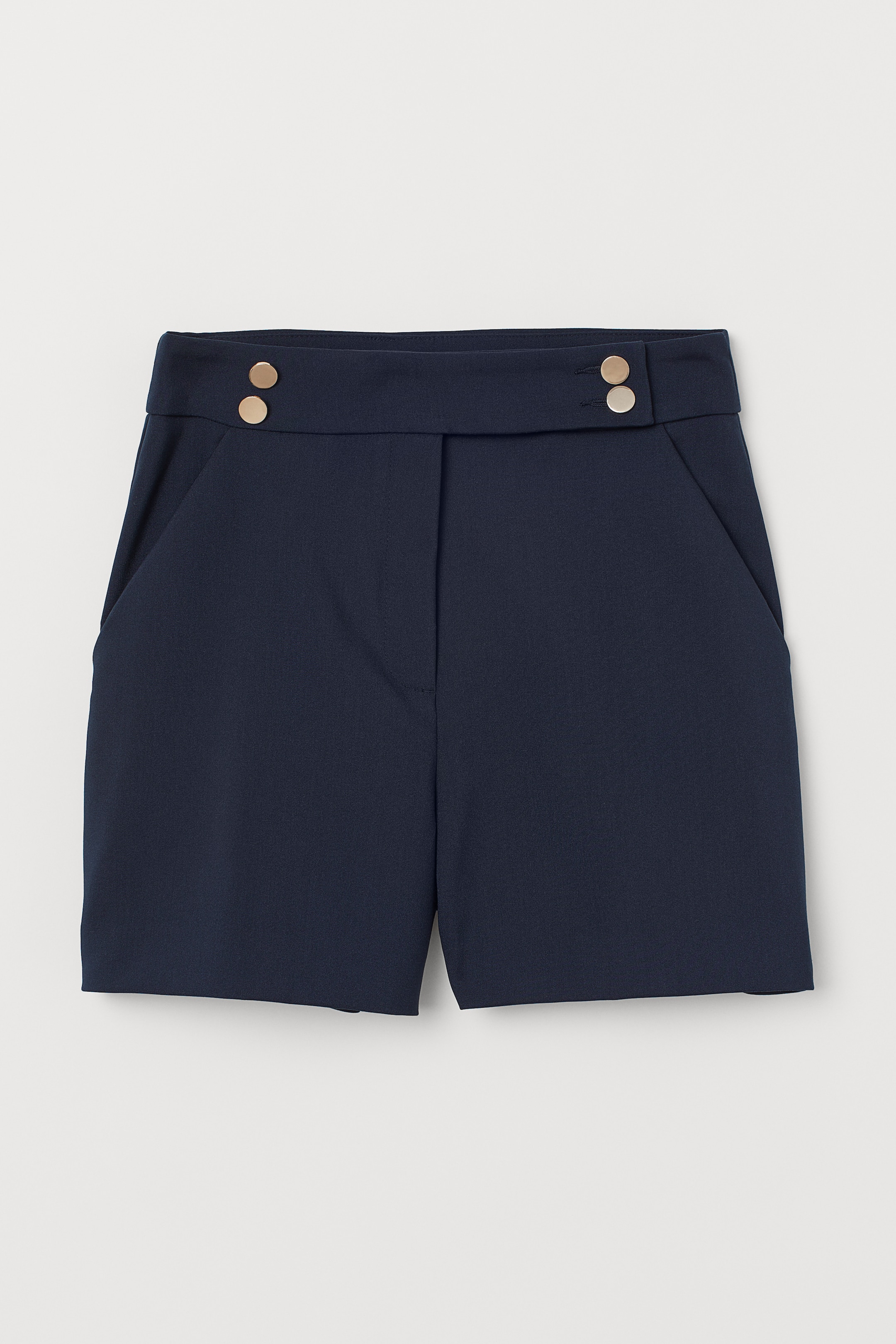 View larger image: Tailored shorts - Dark blue - Ladies | H&M 1