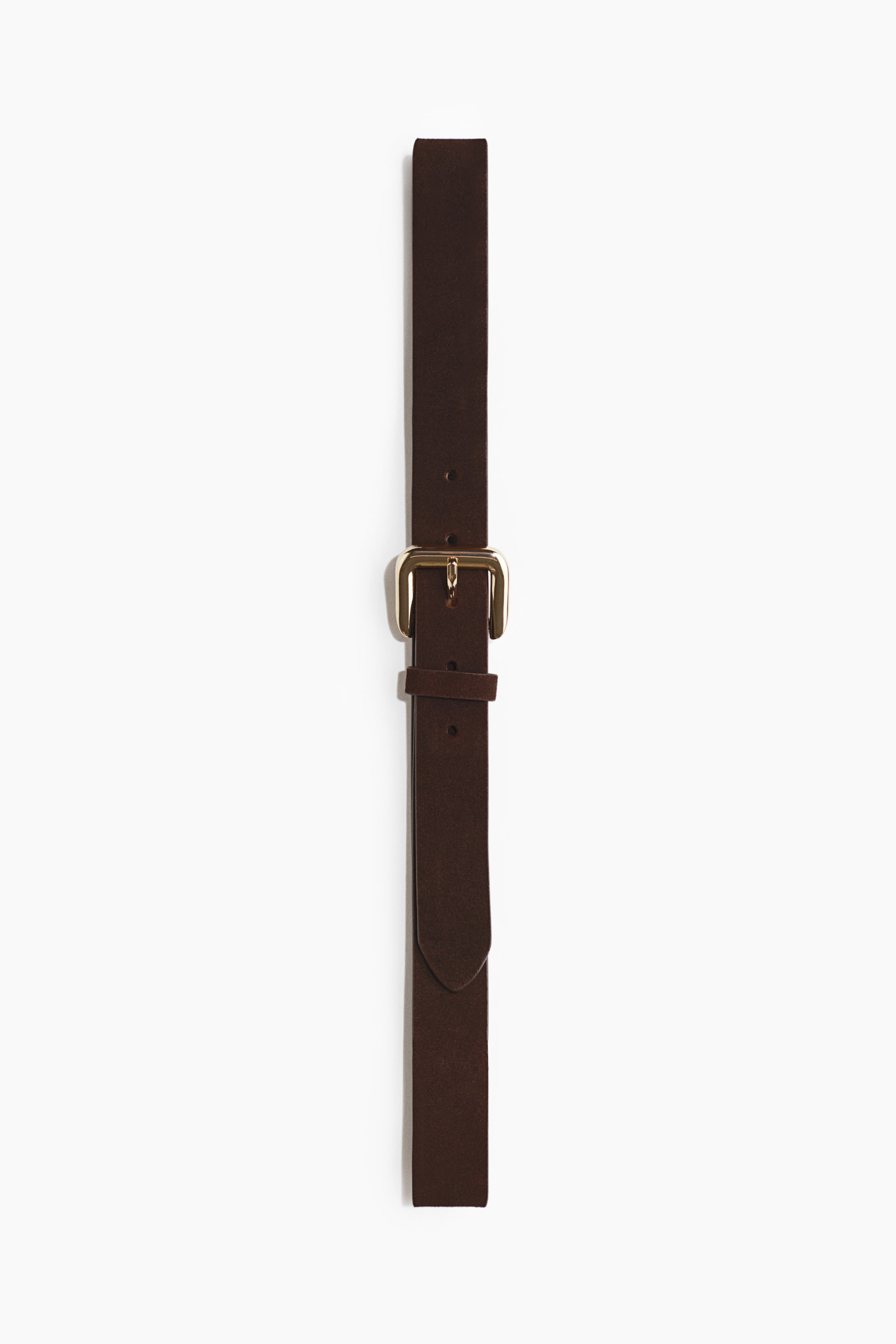 View larger image: Split leather belt - Dark brown - Ladies | H&M 1