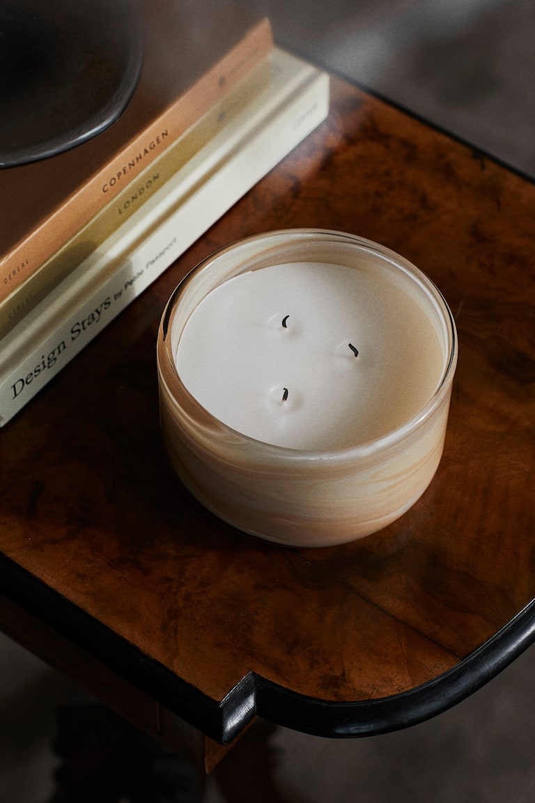 Large Scented Candle in Glass Holder