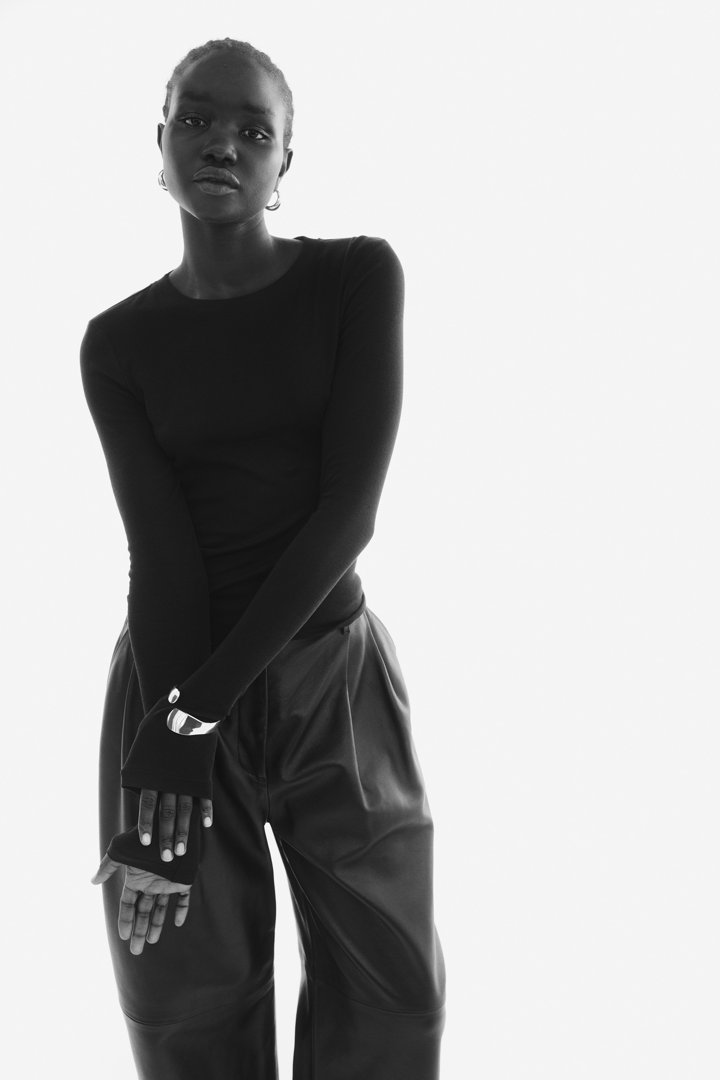 H & M - Pima cotton jersey top - ブラック H & M - Pima cotton jersey top - ブラック