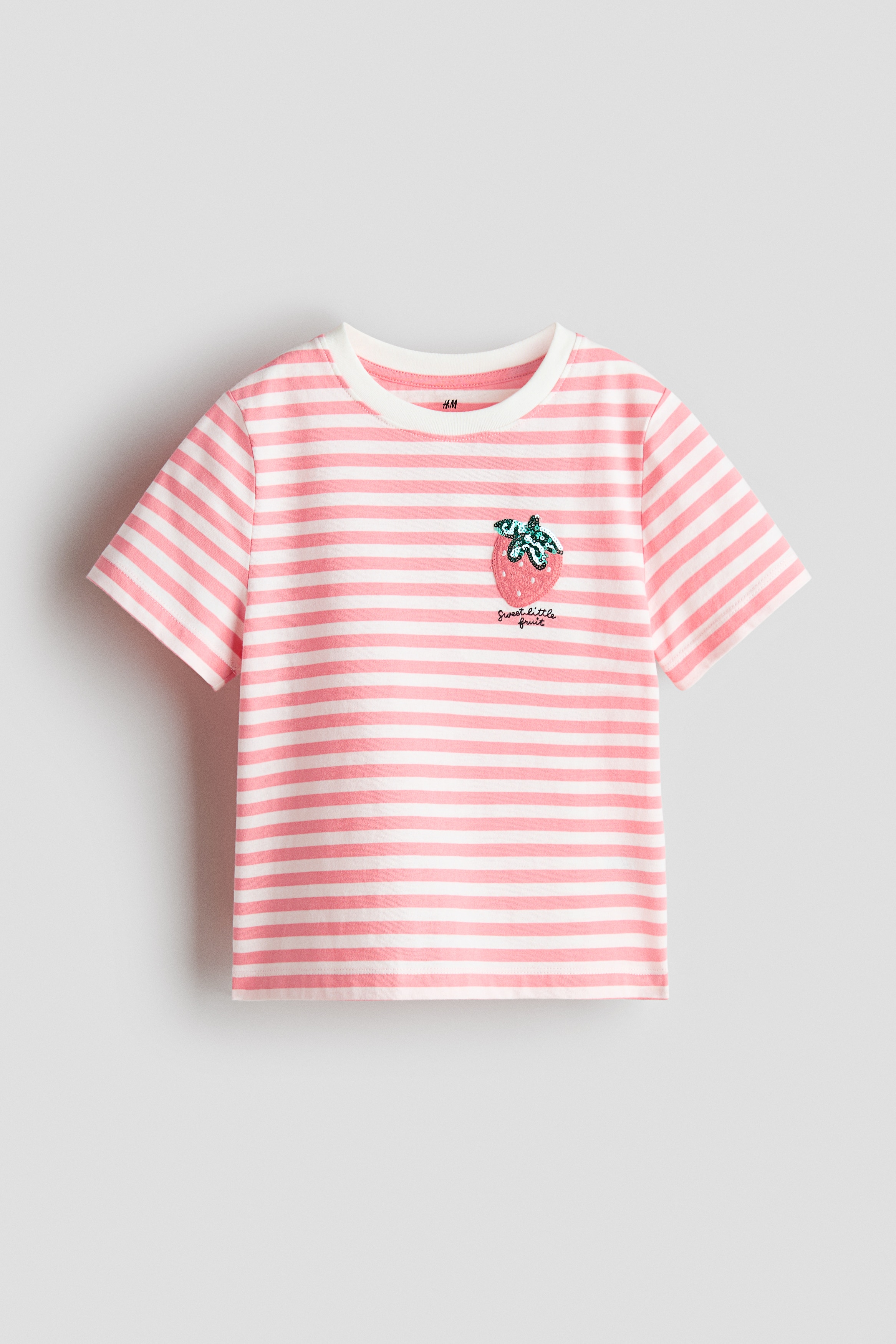 T-Shirt with Motif - Pink/strawberry/Light pink/hearts/White/navy blue/Cream/Ciao/Cream/bows/Navy blue