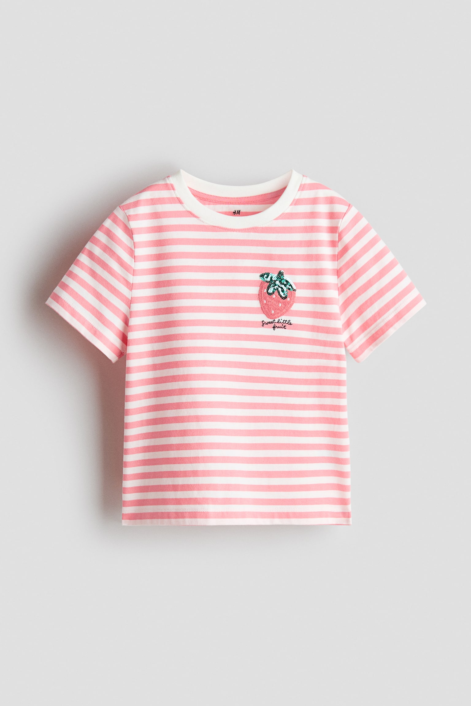 T-shirt avec motifs - Rose/fraise/Crème/Ciao/Blanc/marine/Marine/Rose clair/cœurs/Blanc/fraises/Crème/boucles - 1