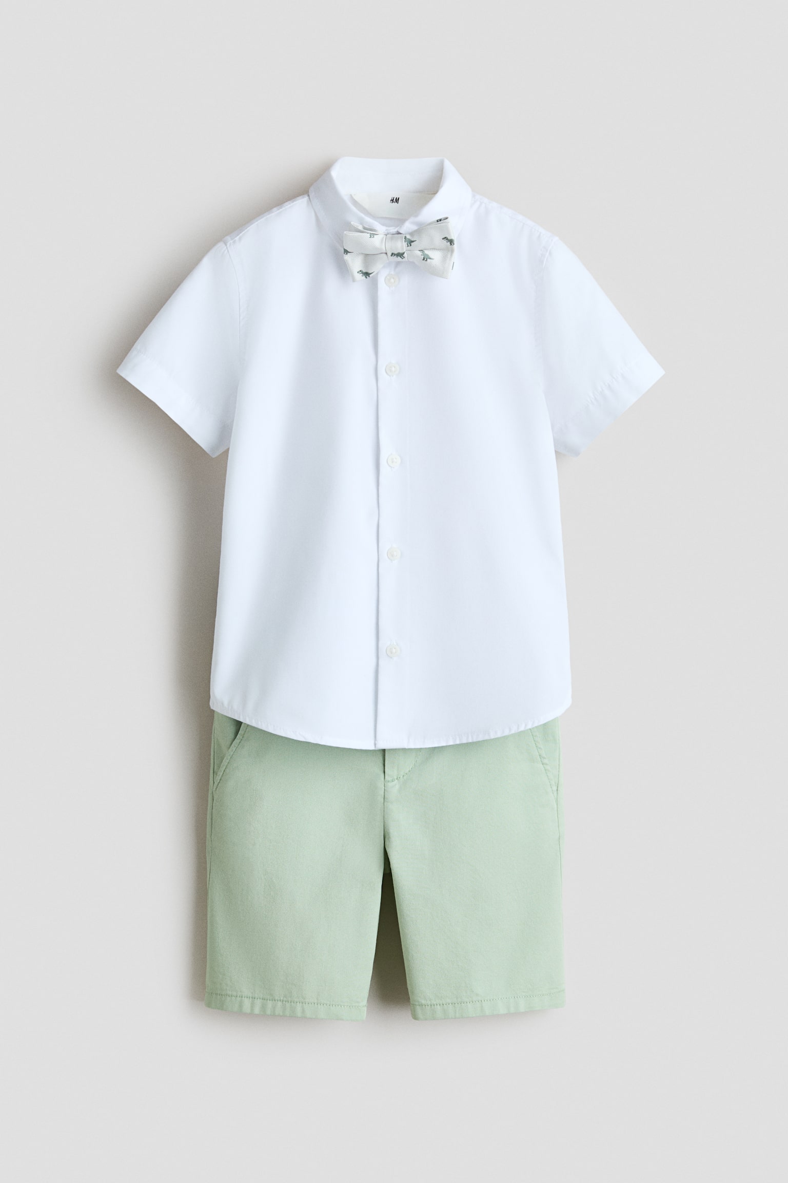 3-Piece Dressy Set - Light green/white