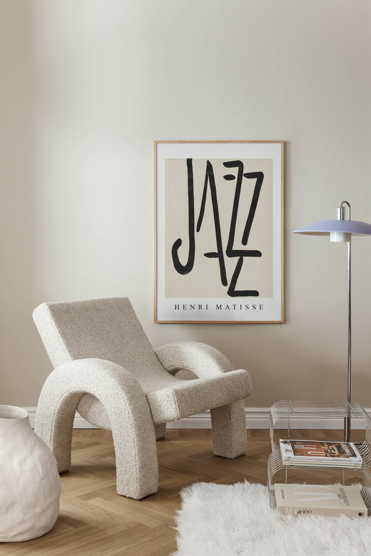 Title Page To Portfolio Jazz Poster - Beige/schwarz