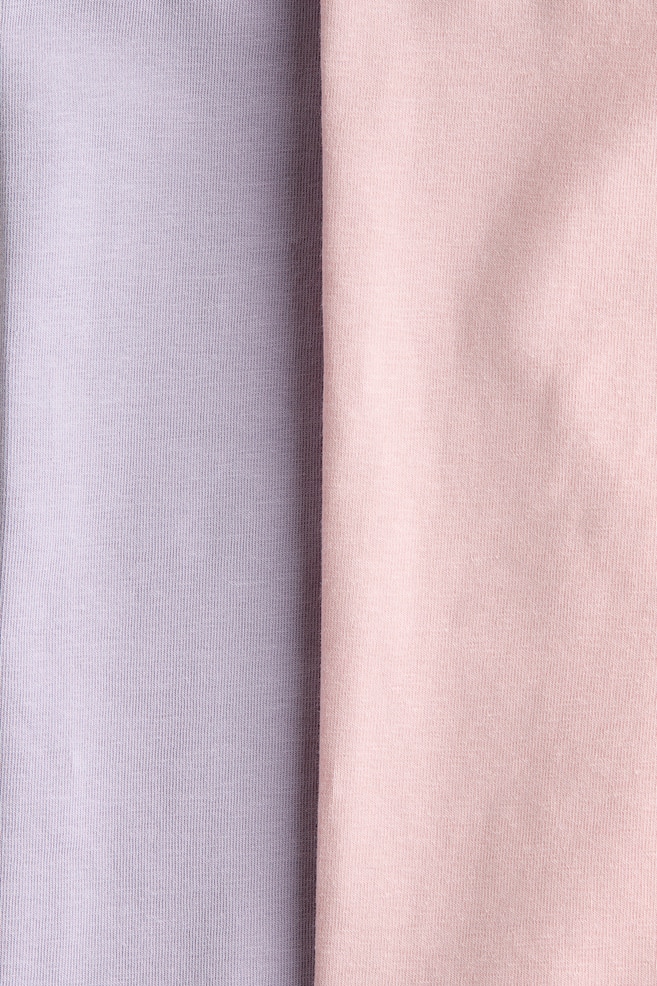2-Pack Cotton Bike Shorts - Light pink/light purple/Pink/light pink/Black/Light beige/leopard print/White/lilac hearts/Light blue/hearts - 2