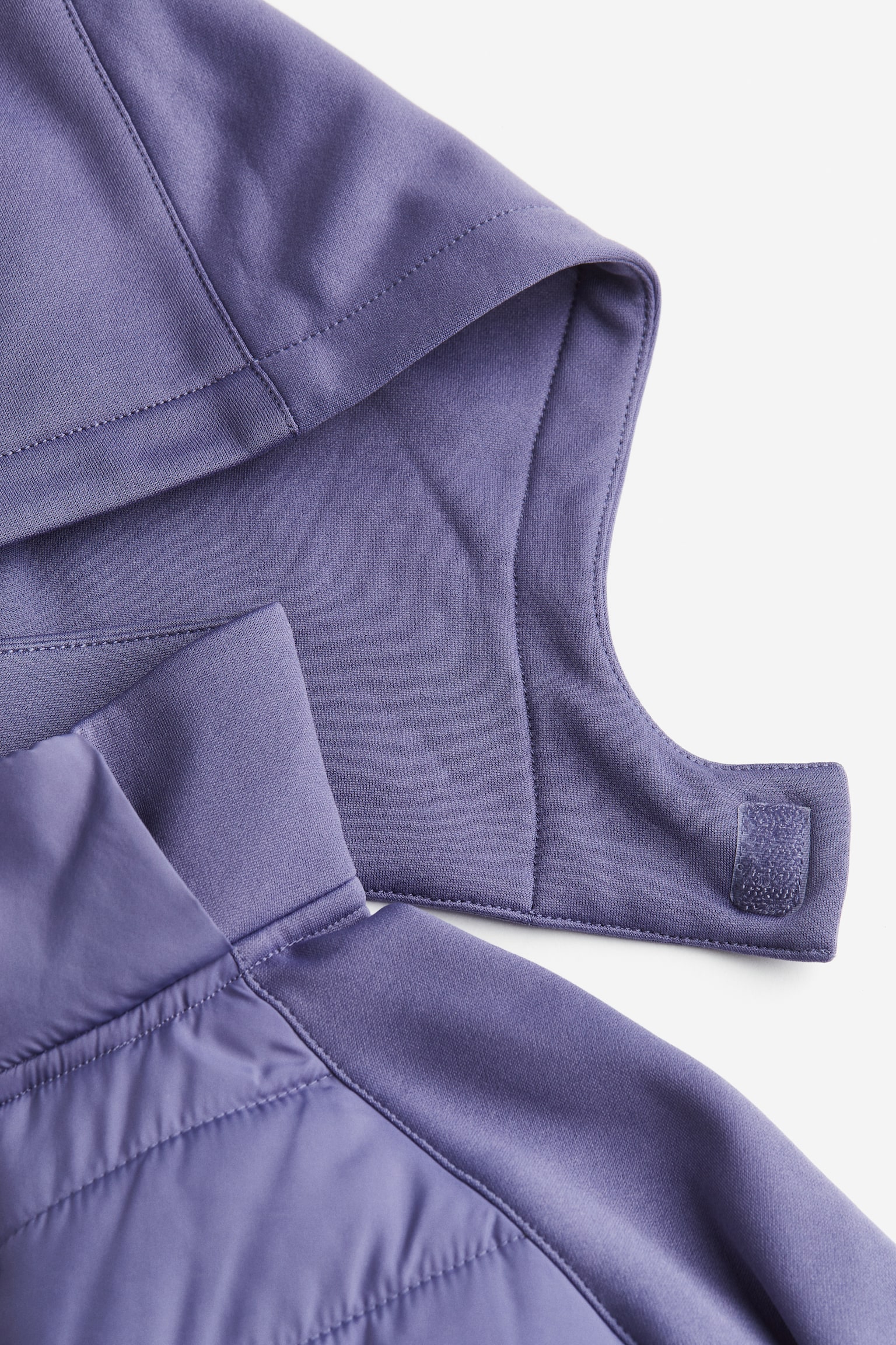 Padded Activewear Jacket - Purple/Black - 2