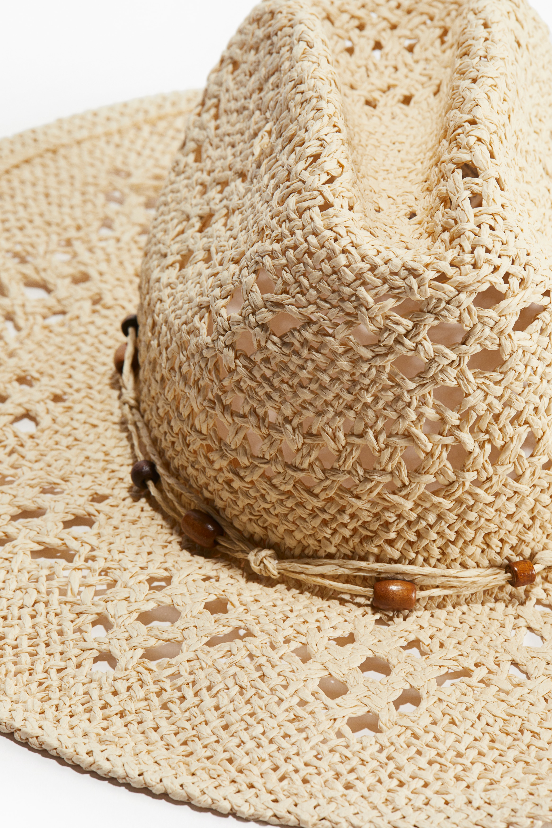 Straw Cowboy Hat - Light beige - Ladies | H&M US display picture 2