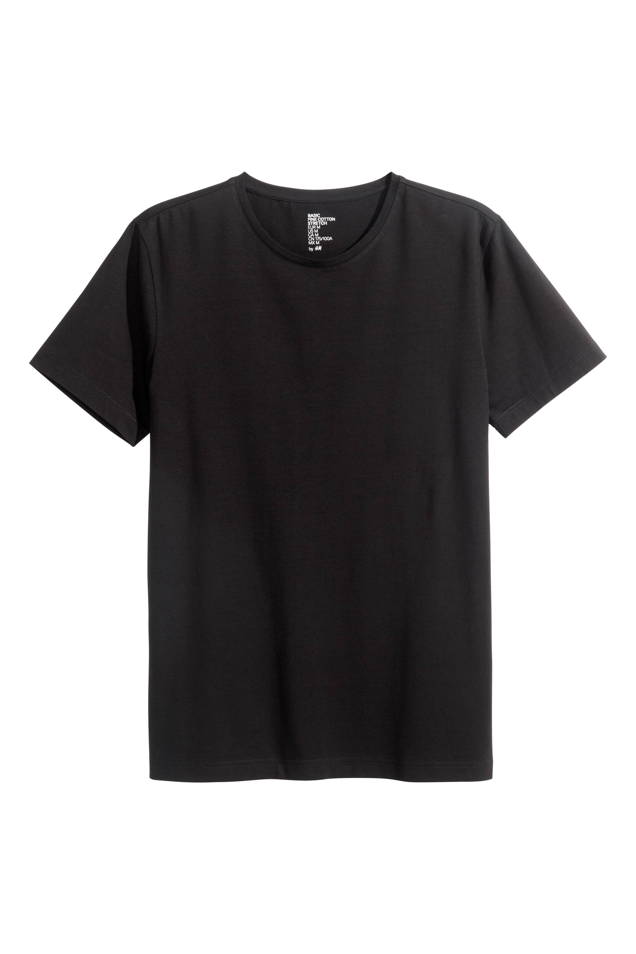 Agrandir l'image: T-Shirt Slim Fit - Black - HOMME | H&M CH 1